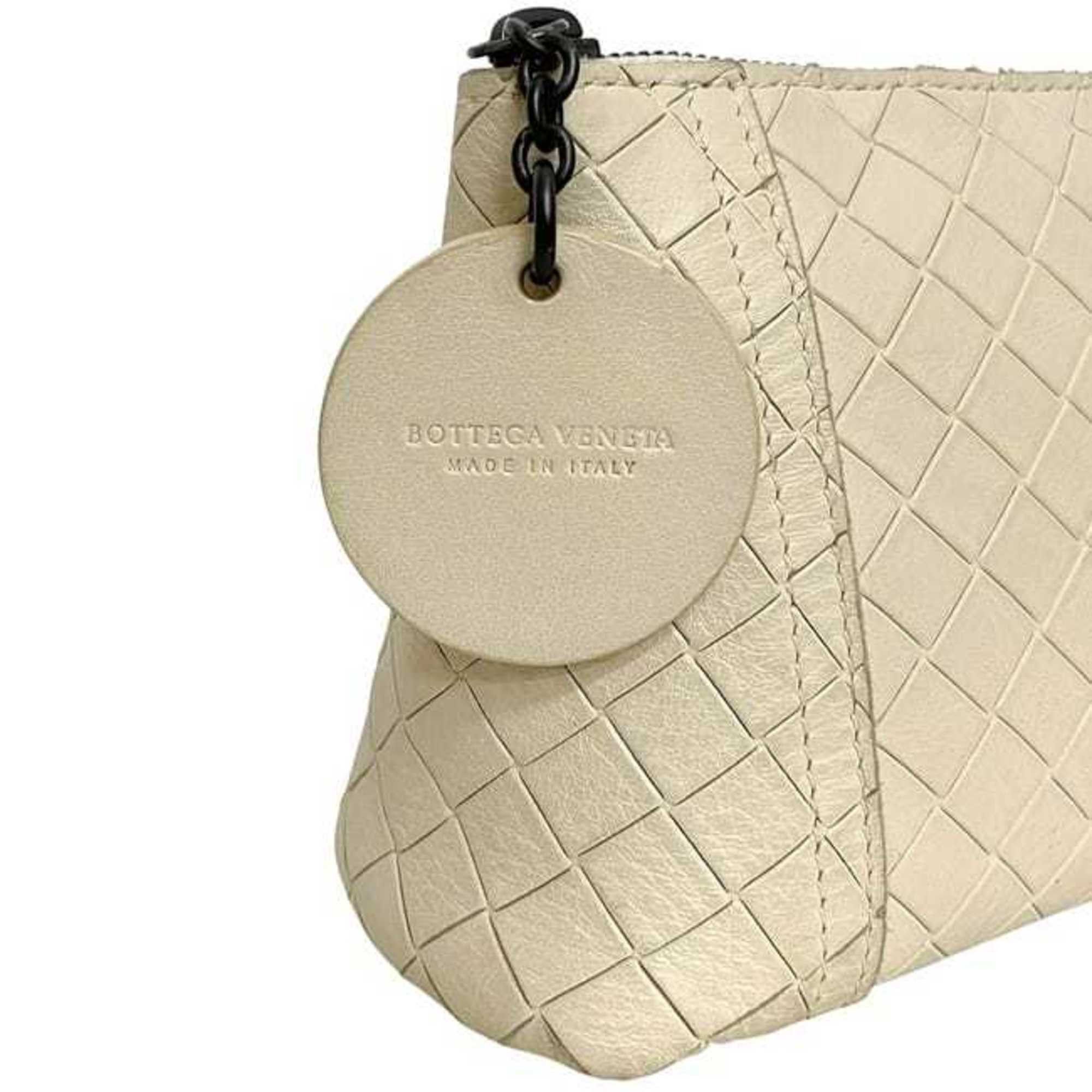 Bottega Veneta Pouch ec-24437 White Intrecciato Mirage Leather BOTTEGA VENETA Butterfly Men's Women's