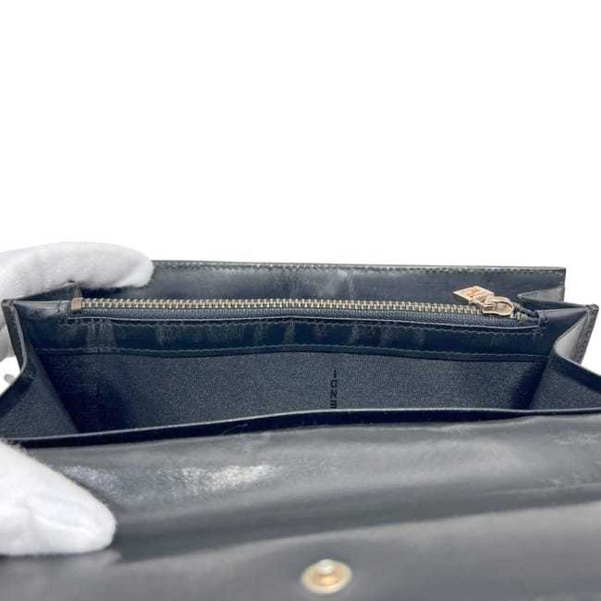Fendi Fendi FF Brown Bifold Long Wallet ec-24290 Zucchino 8M0025 Canvas Leather FENDI Men's and Women's Size ONE SIZE - 11 Thumbnail