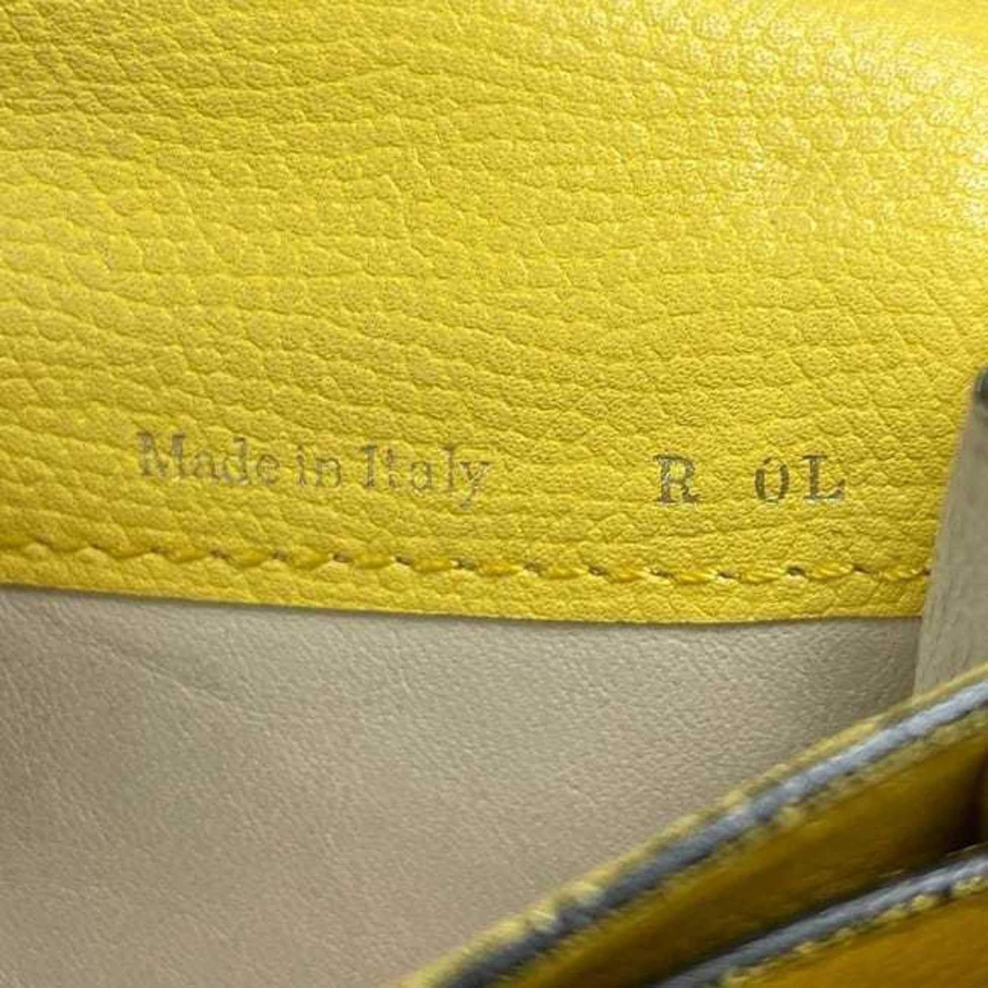 Valextra Valextra Bifold Long Wallet ec-24367 Yellow V9L15-028-000J-OC Leather R 0L Flap Men's Women's Size ONE SIZE - 10 Thumbnail