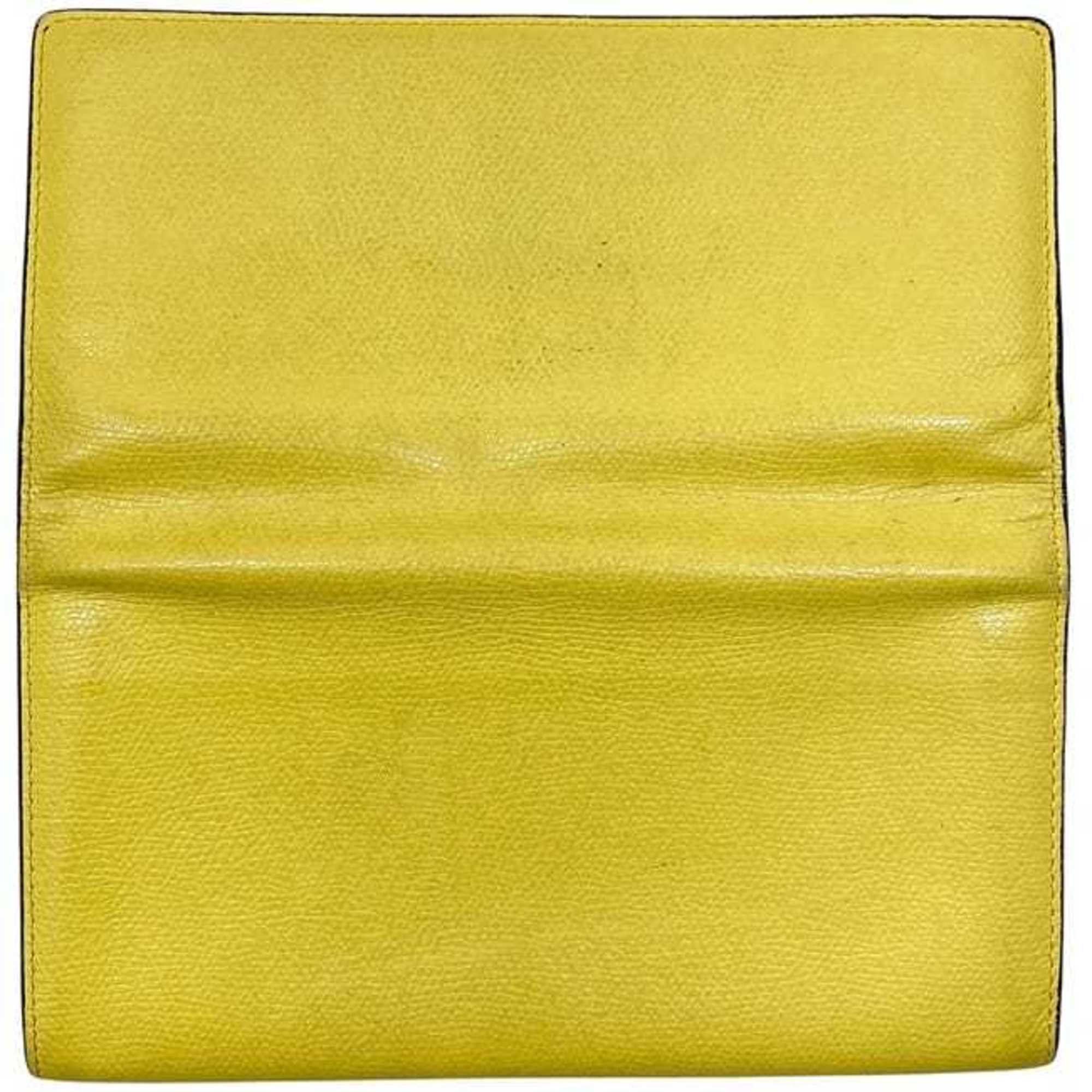 Valextra Valextra Bifold Long Wallet ec-24367 Yellow V9L15-028-000J-OC Leather R 0L Flap Men's Women's Size ONE SIZE - 5 Thumbnail