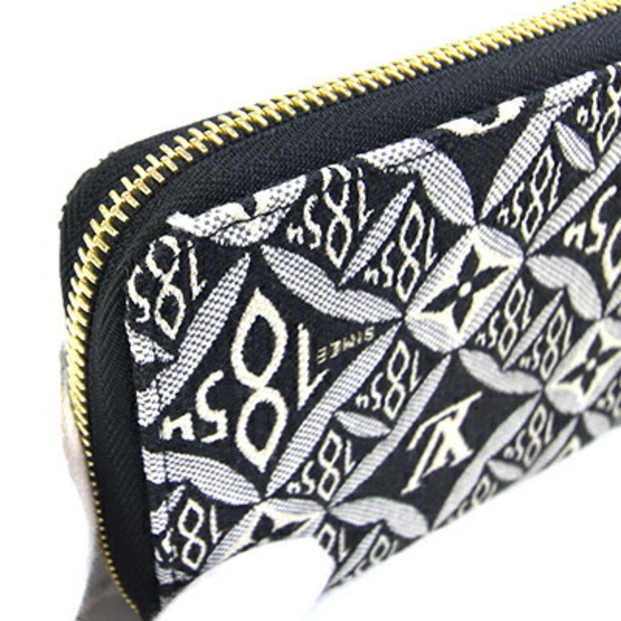 Louis Vuitton Louis Vuitton Round Long Wallet Since 1854 Zippy M80324 Green Jacquard Zip Women's Men's LOUIS VUITTON Size ONE SIZE - 5 Thumbnail
