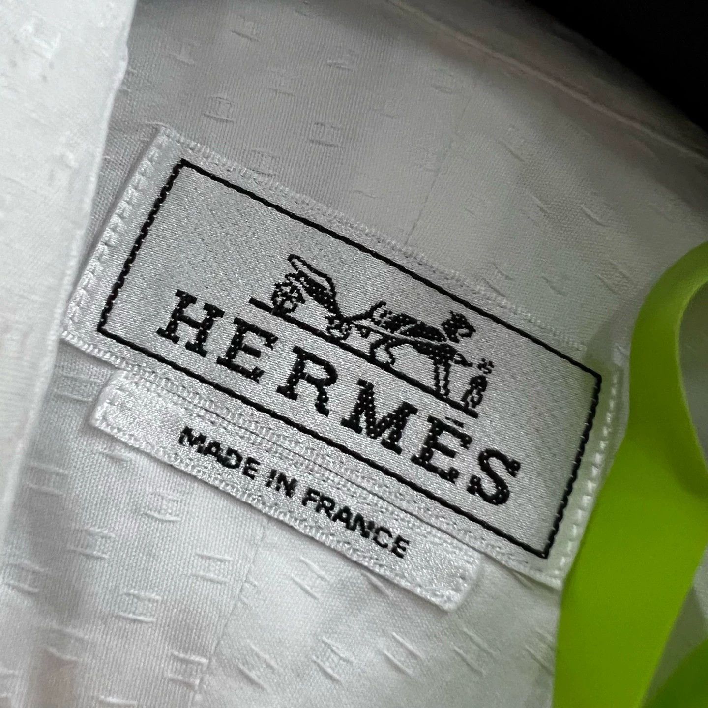 Hermes Hermes White H Print Button Up Shirt - dmc Size US M / EU 48-50 / 2 - 4 Thumbnail