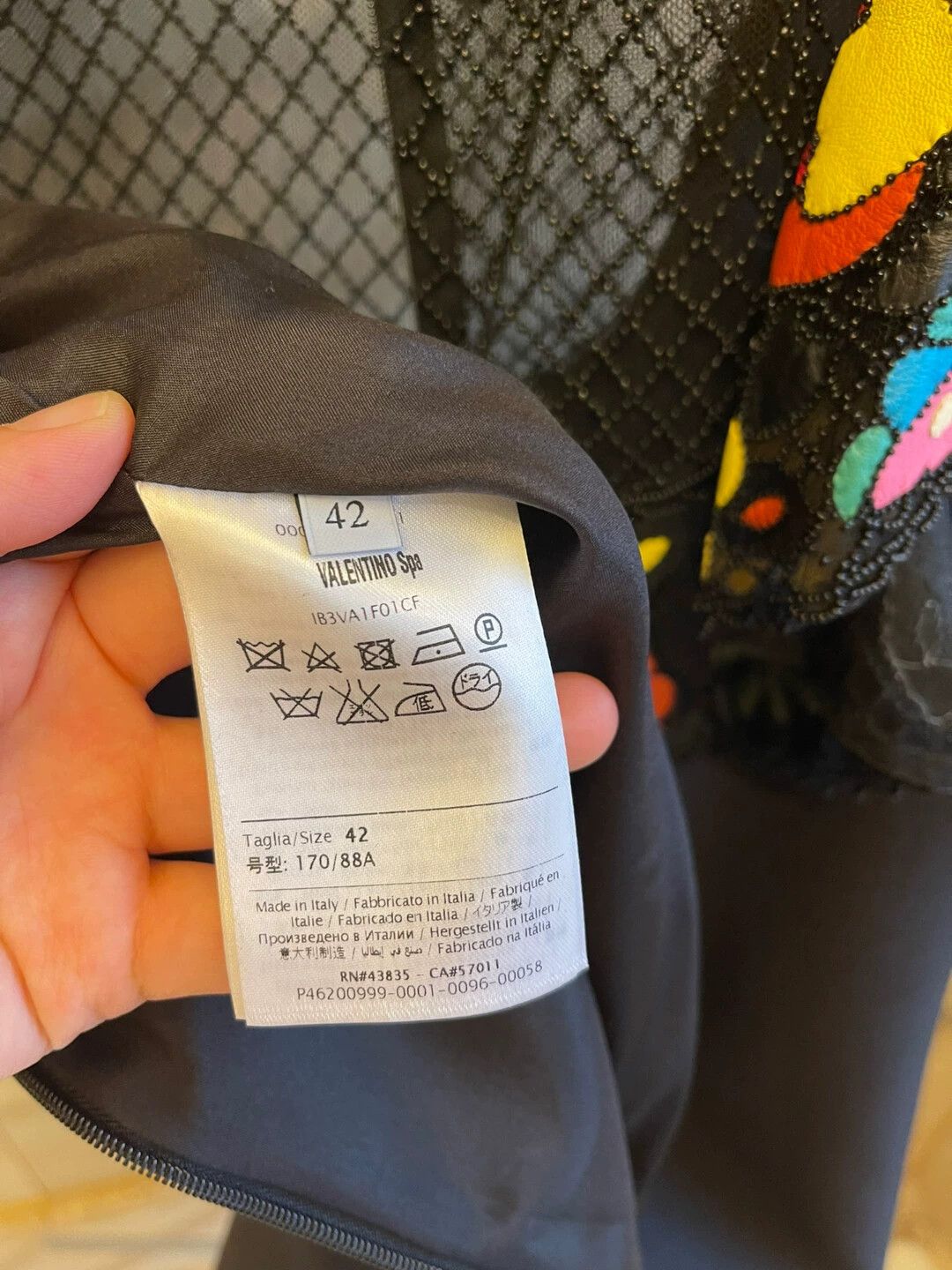 Valentino Valentino Beaded Floral Cocktail Dress - dmc Size US 31 - 5 Thumbnail