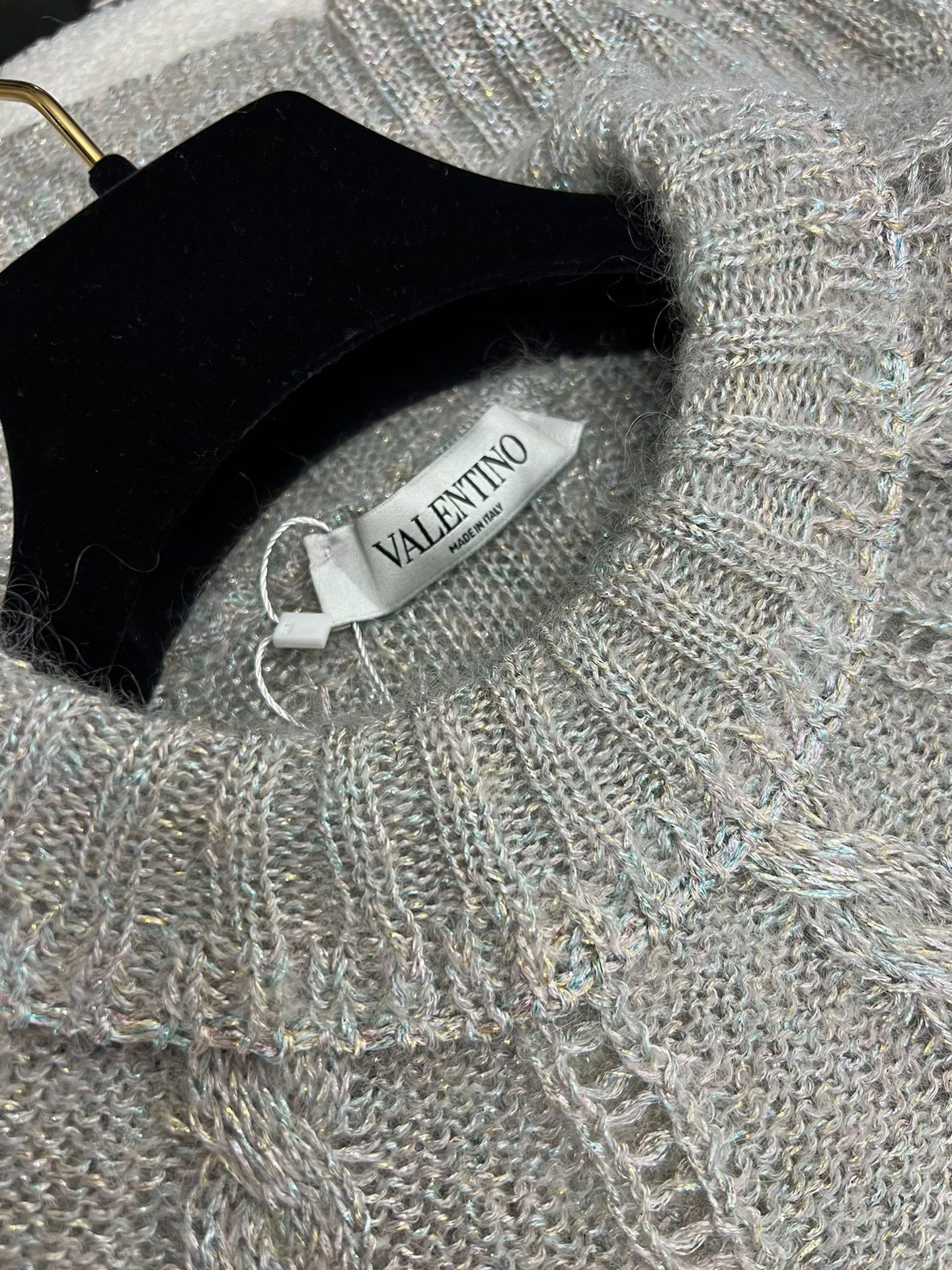 Valentino Valentino Gray Ruffled Collar Knit Sweater - dmc Size US S / EU 44-46 / 1 - 4 Thumbnail