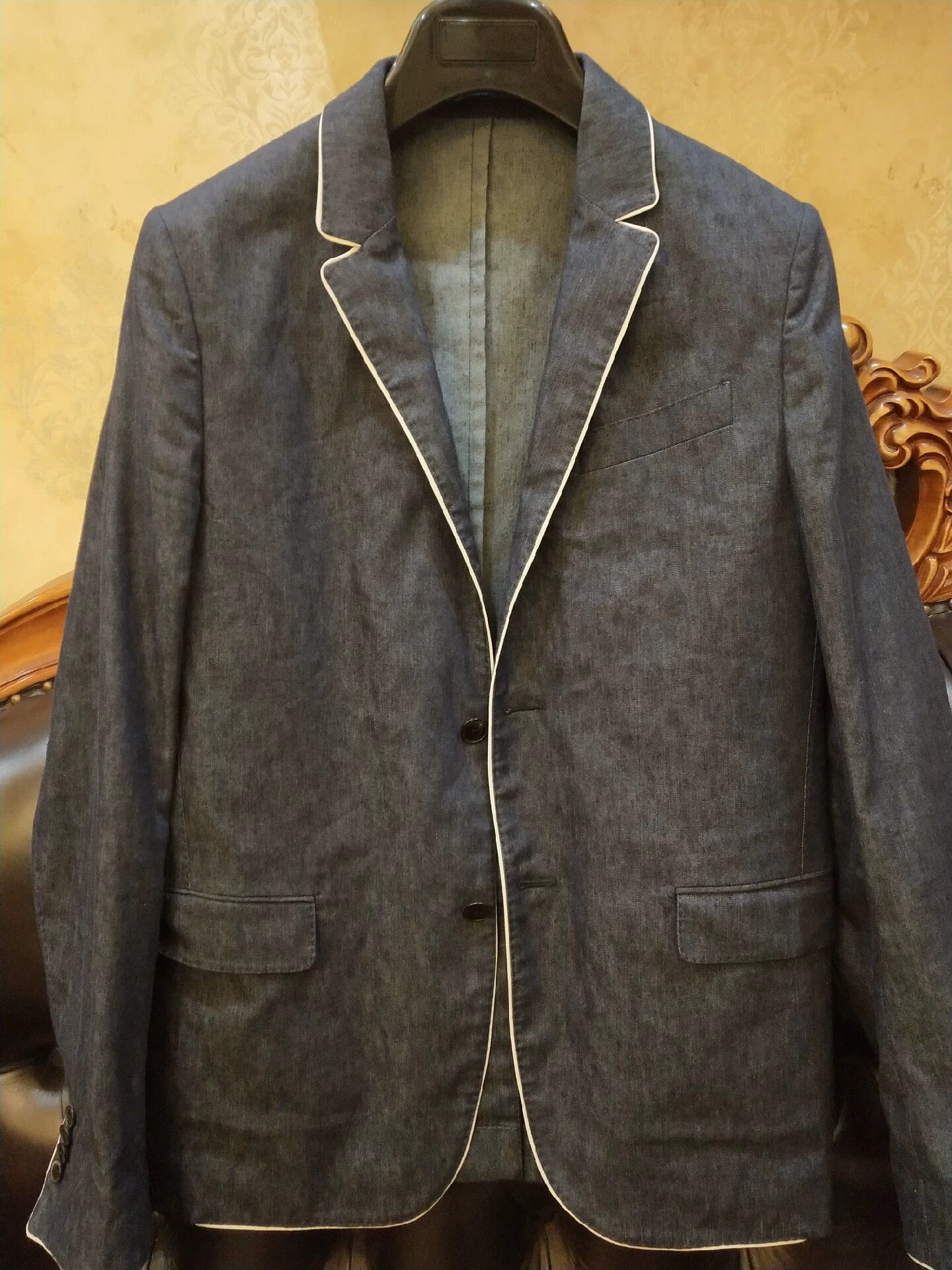 Valentino Valentino Gray Blazer Size 46 - dmc Size US L / EU 52-54 / 3 - 3 Thumbnail