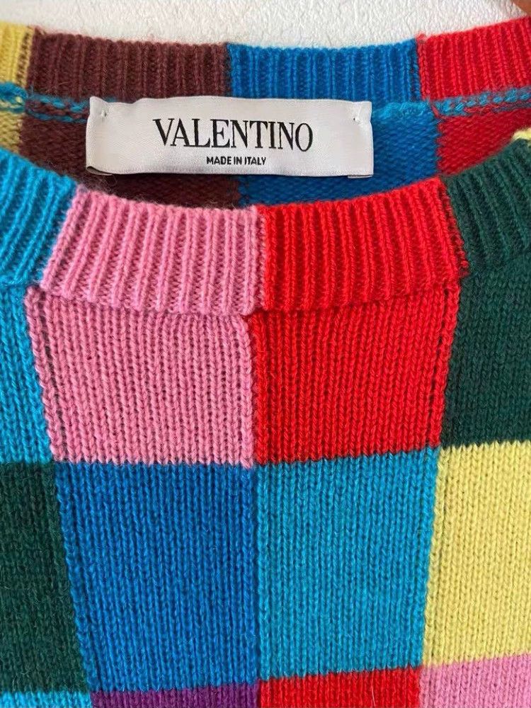 Valentino Valentino Colorblock Cashmere Sweater S - dmc Size US S / EU 44-46 / 1 - 2 Thumbnail