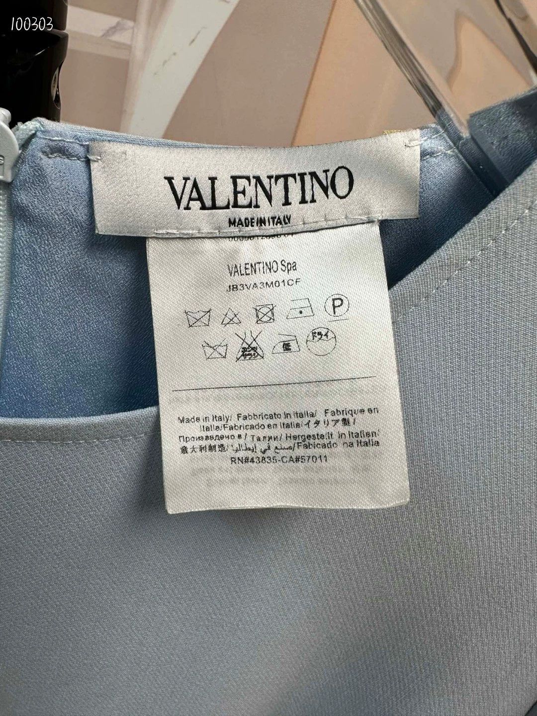 Valentino Valentino Blue Fitted Waist Dress - dmc Size US XL / EU 56 / 4 - 3 Thumbnail