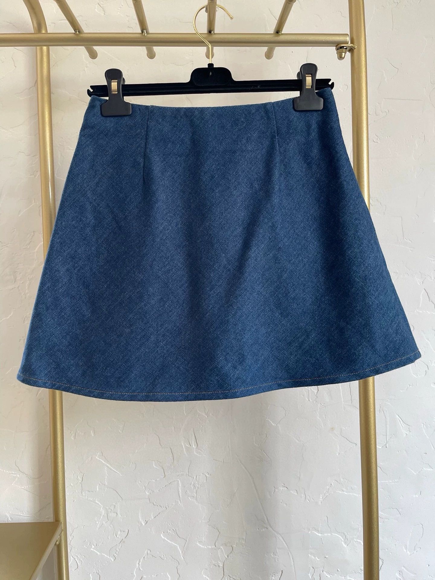 Gucci Gucci Cherry Denim Mini Skirt - dmc Size US 31 - 2 Thumbnail