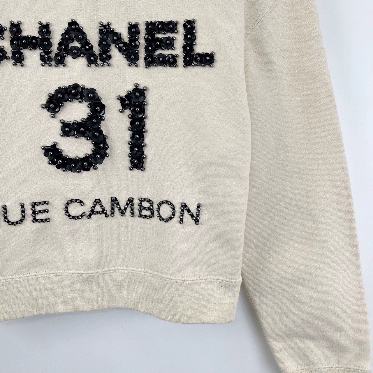 Chanel Chanel Letter Camellia Beaded Sweatshirt - dmc Size US XS / EU 42 / 0 - 5 Thumbnail