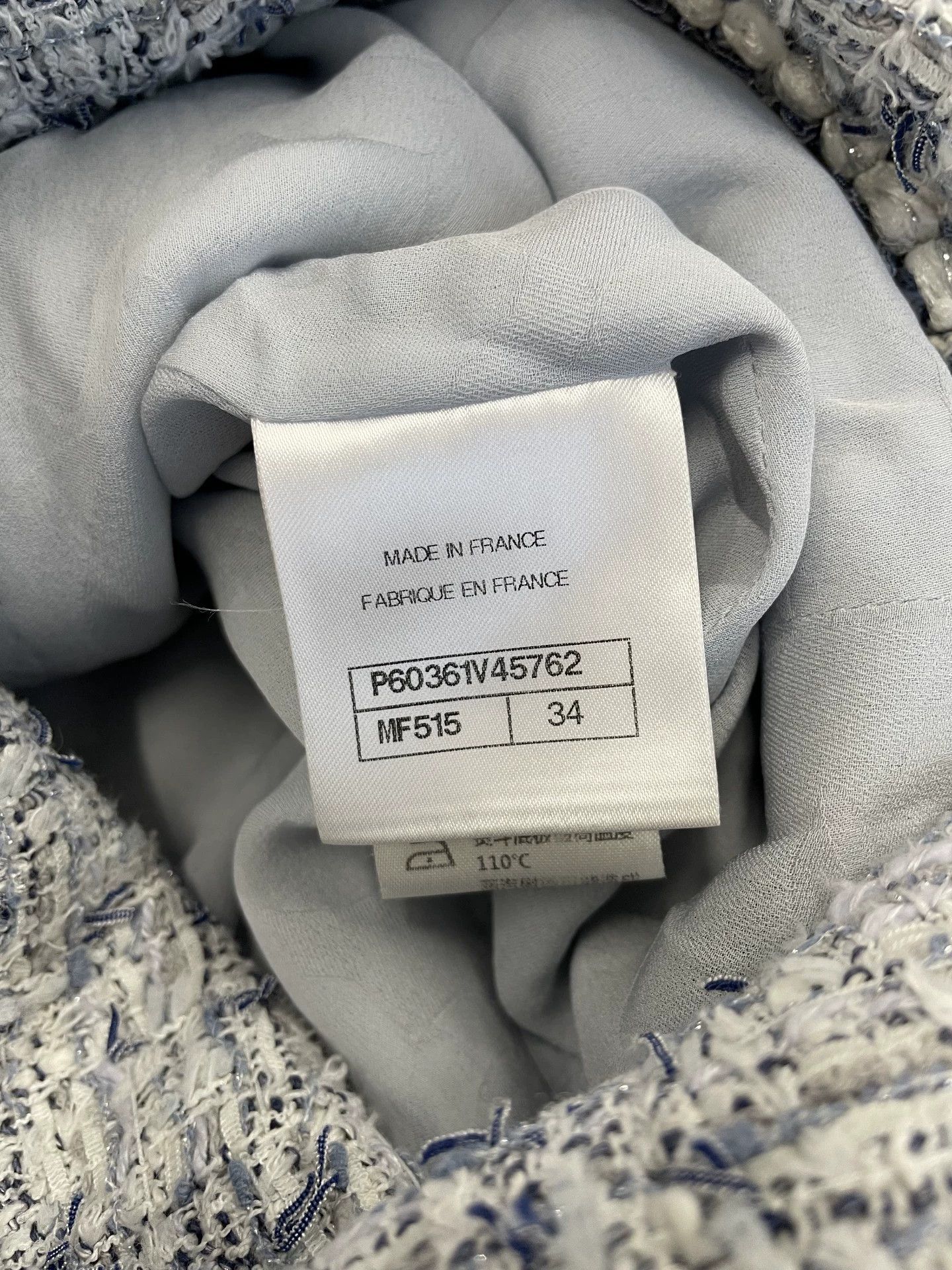 Chanel Chanel Cruise Blue Tweed Long Coat - dmc Size US XS / EU 42 / 0 - 6 Thumbnail
