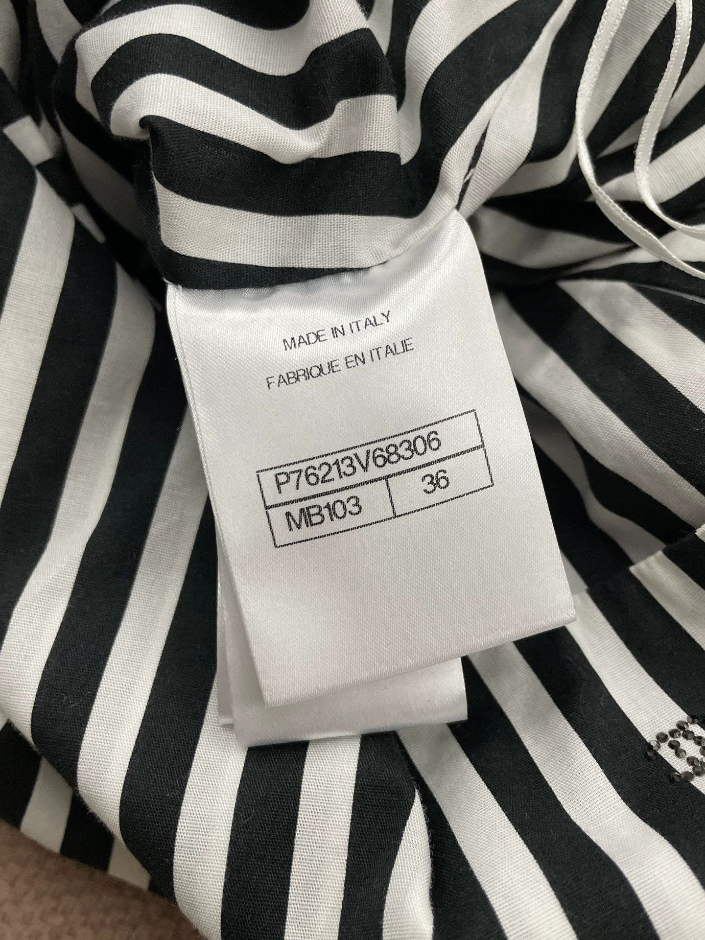 Chanel Coco Beach Striped Logo Mini Skirt - dmc