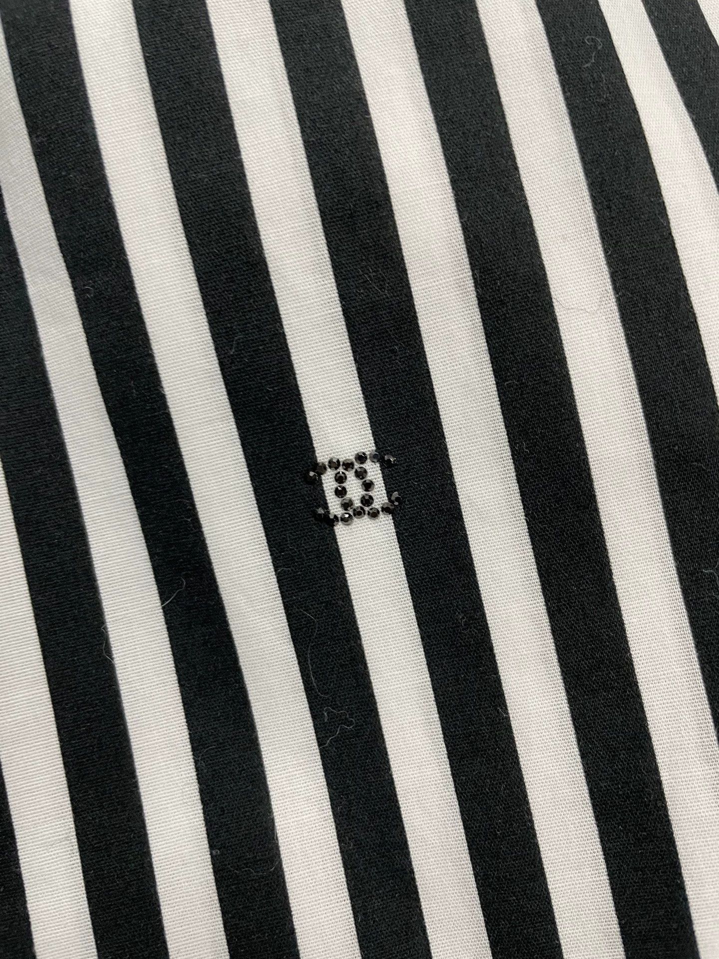 Chanel Coco Beach Striped Logo Mini Skirt - dmc