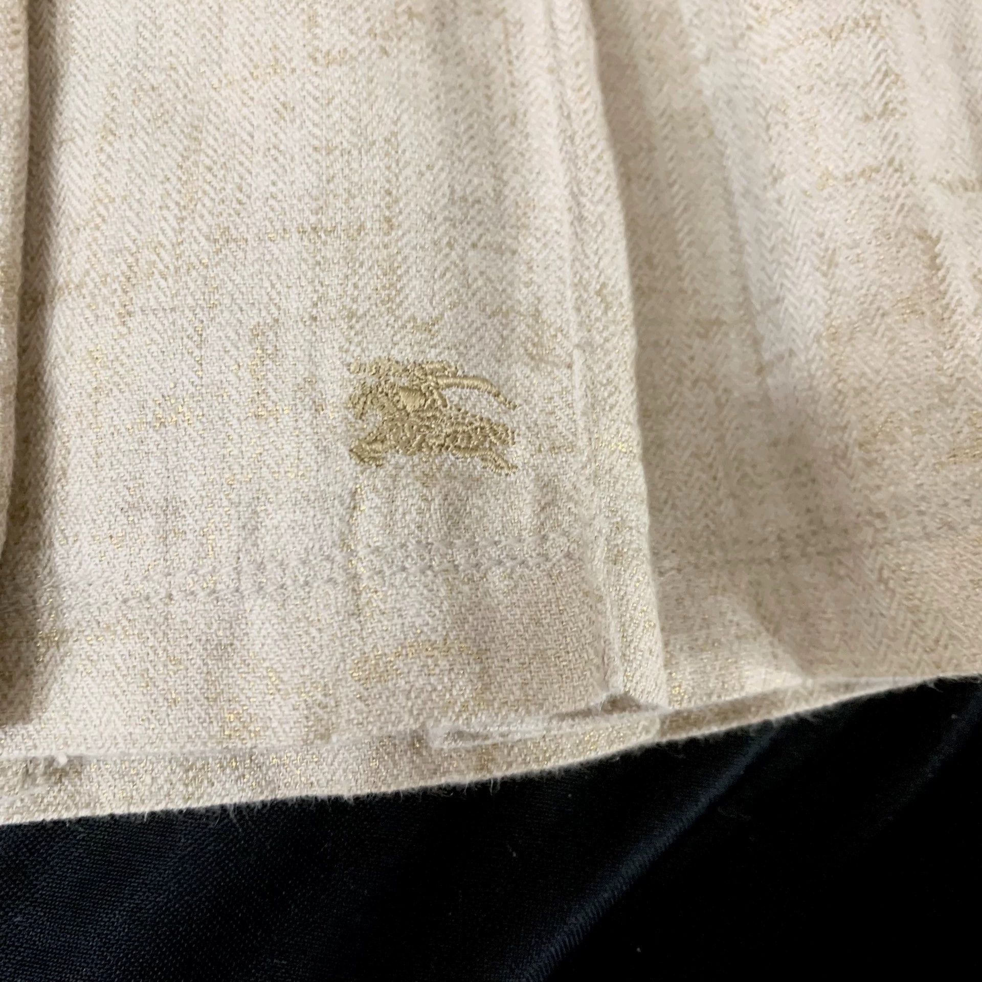 Burberry Burberry Pleated Mini Skirt with Logo - dmc Size US 28 / EU 44 - 2 Thumbnail