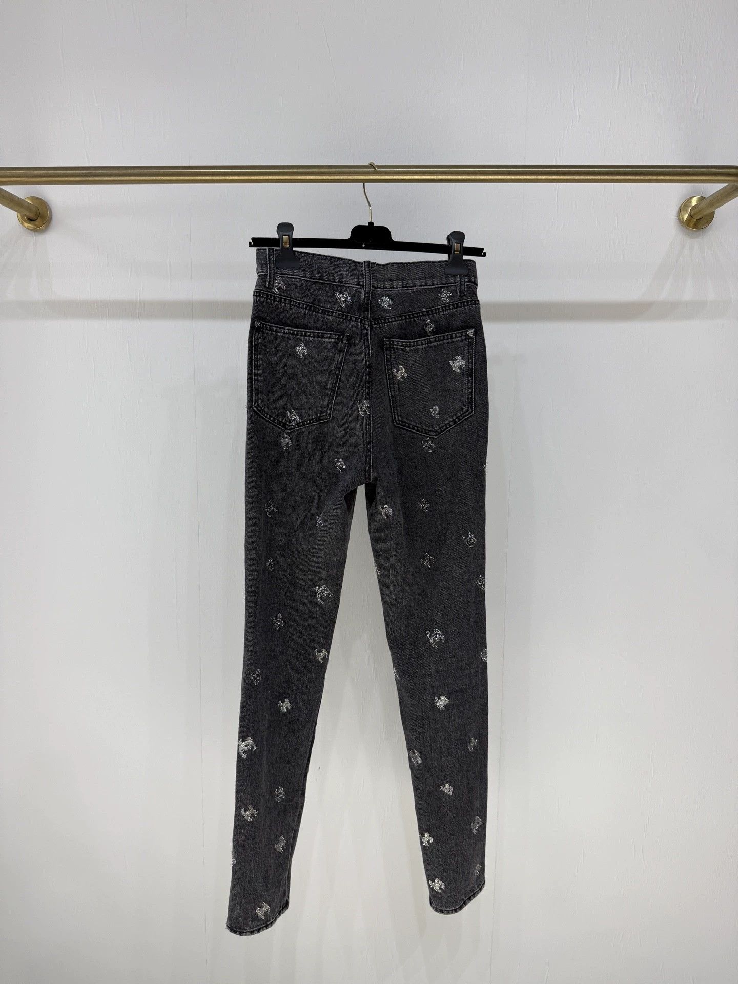 Chanel Chanel 21K CC Sequin Slim Jeans - dmc Size US 36 / EU 52 - 4 Thumbnail