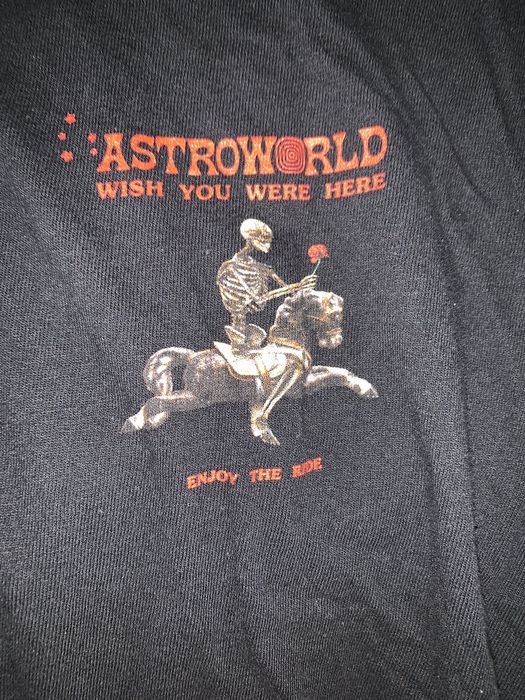 Astroworld store skeleton shirt