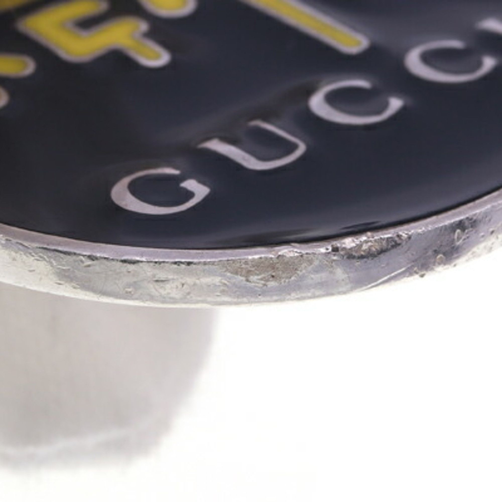 Gucci Gucci Ghost REAL Key Ring, Black, Silver, SV, Sterling Silver 925, Keychain Charm, GUCCI Size ONE SIZE - 5 Thumbnail