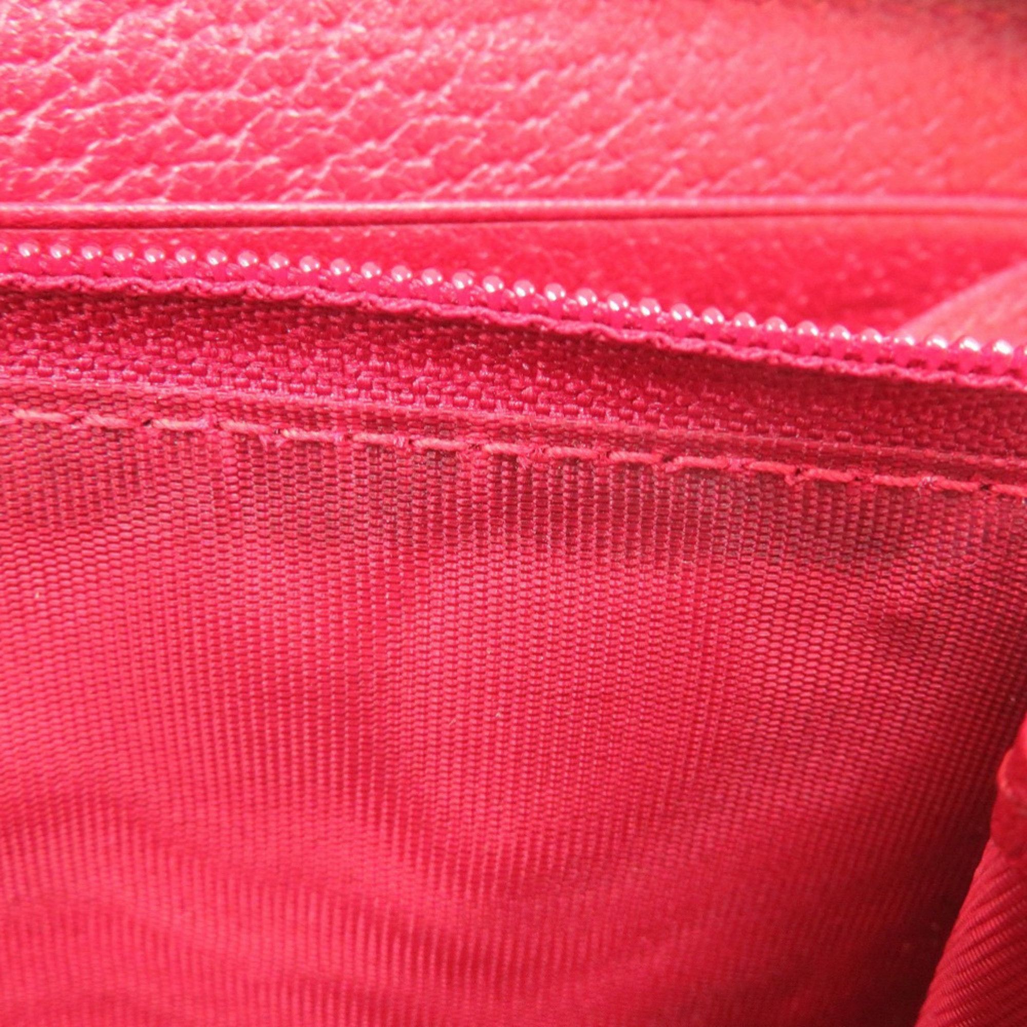 Gucci Gucci Tricolor Print Zip-Around Wallet 524790 Canvas Leather Red Long 0829 GUCCI Size ONE SIZE - 10 Thumbnail