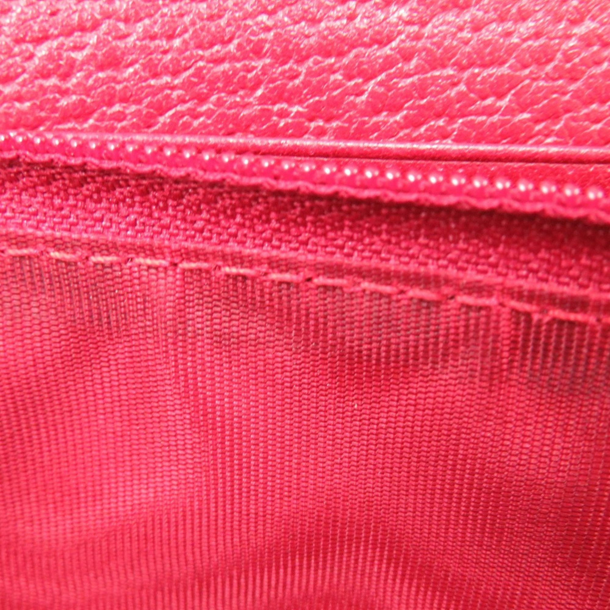 Gucci Gucci Tricolor Print Zip-Around Wallet 524790 Canvas Leather Red Long 0829 GUCCI Size ONE SIZE - 9 Thumbnail
