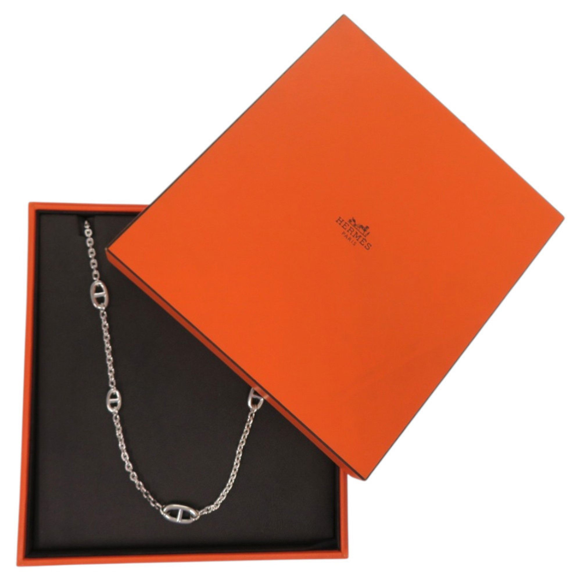 Hermes Hermes Chaine d'Ancre Silver 925 Necklace 1411 HERMES Size ONE SIZE - 2 Thumbnail