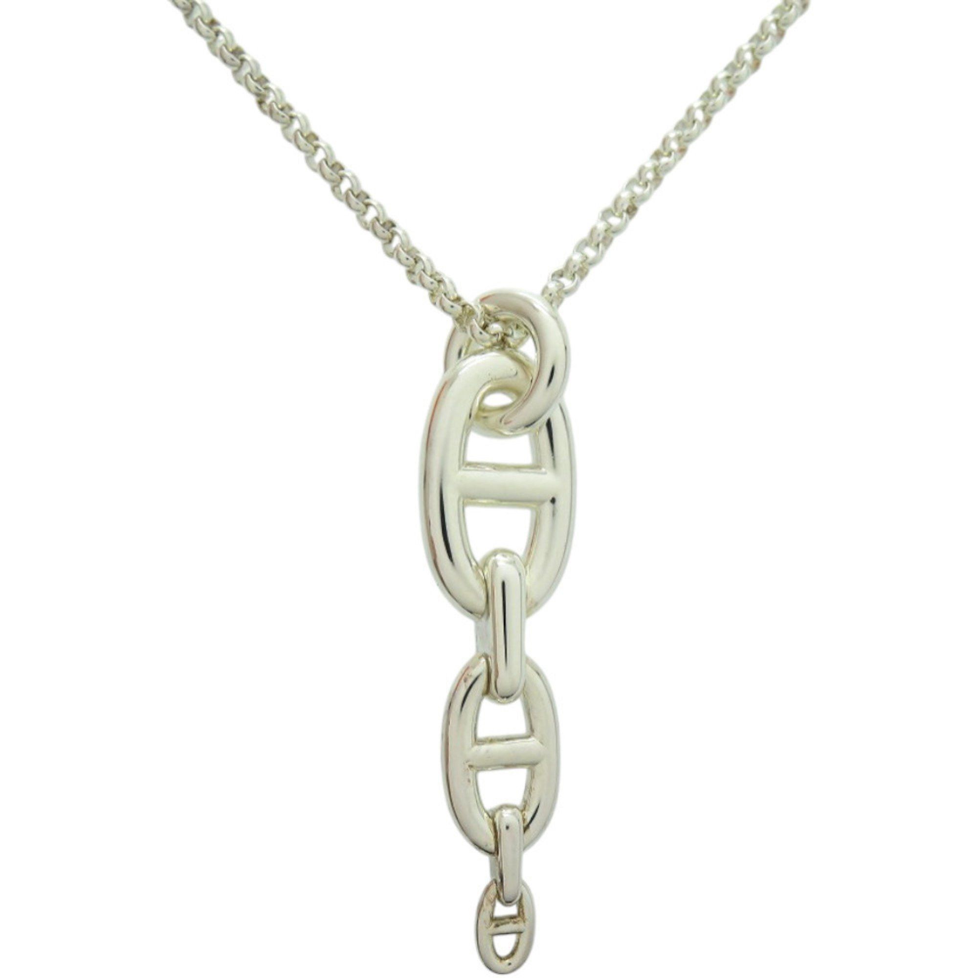 Hermes Hermes Chaine d'Ancre Anchaîne 22AG183617 Silver 925 Necklace 1191 HERMES Size ONE SIZE - 3 Thumbnail