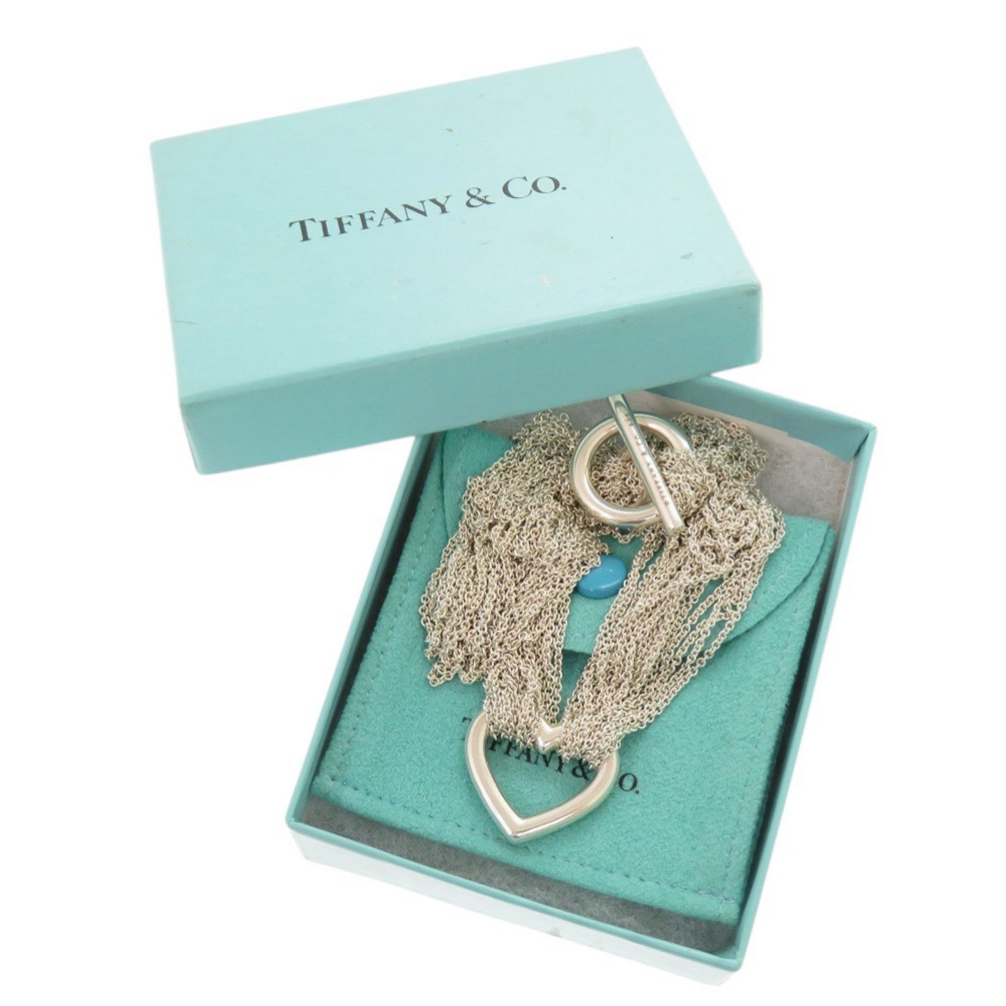 Tiffany & Co. Tiffany & Co. Open Heart Toggle Necklace in Sterling Silver (0269) Size ONE SIZE - 2 Thumbnail