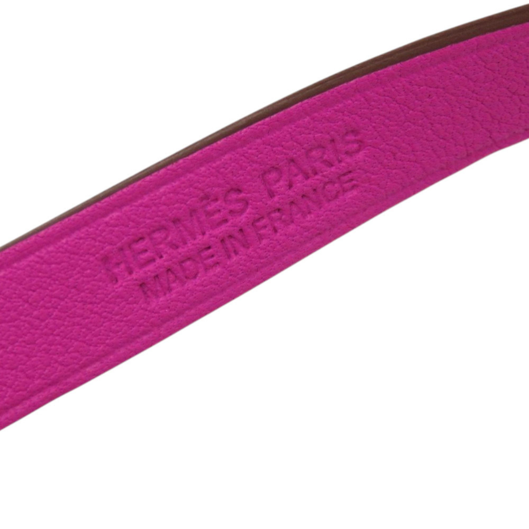 Hermes Like new Hermès Double Tour Infinie Medor leather and metal orange purple bicolor bracelet 0160 HERMES Size ONE SIZE - 8 Thumbnail