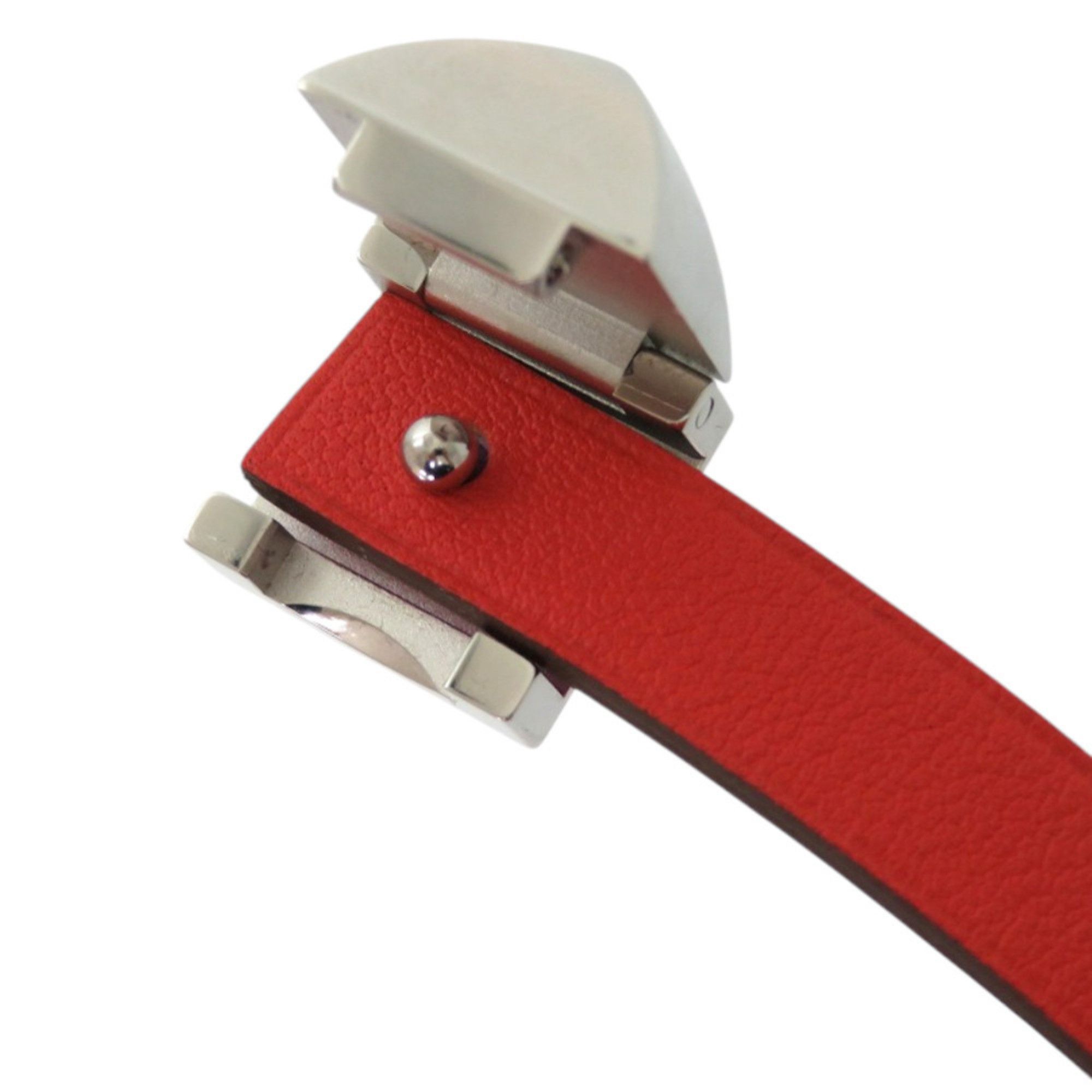 Hermes Like new Hermès Double Tour Infinie Medor leather and metal orange purple bicolor bracelet 0160 HERMES Size ONE SIZE - 7 Thumbnail