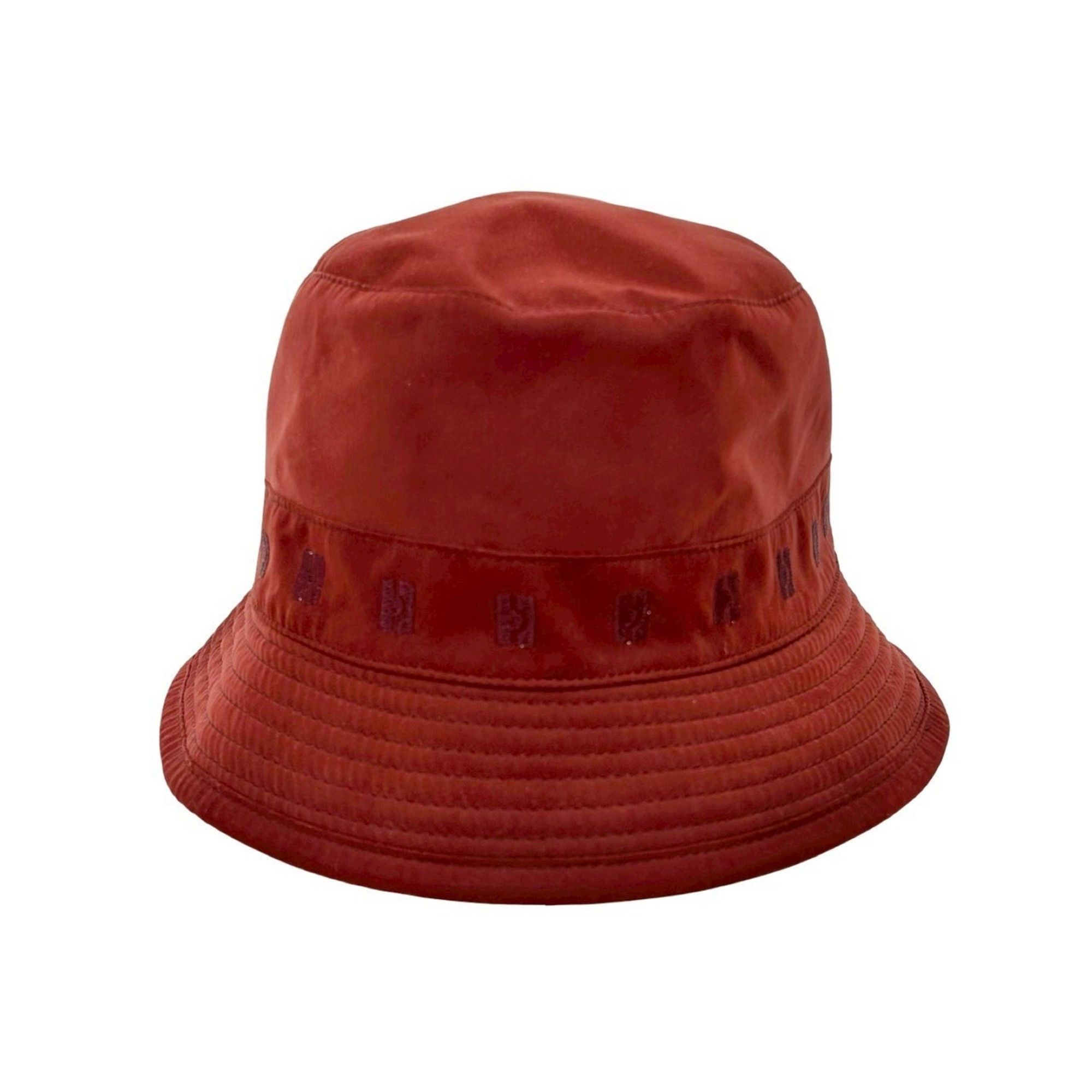 Hermes HERMES Bucket Hat, Polyester, Nylon, Acetate, Red, 29775 Size ONE SIZE - 6 Thumbnail