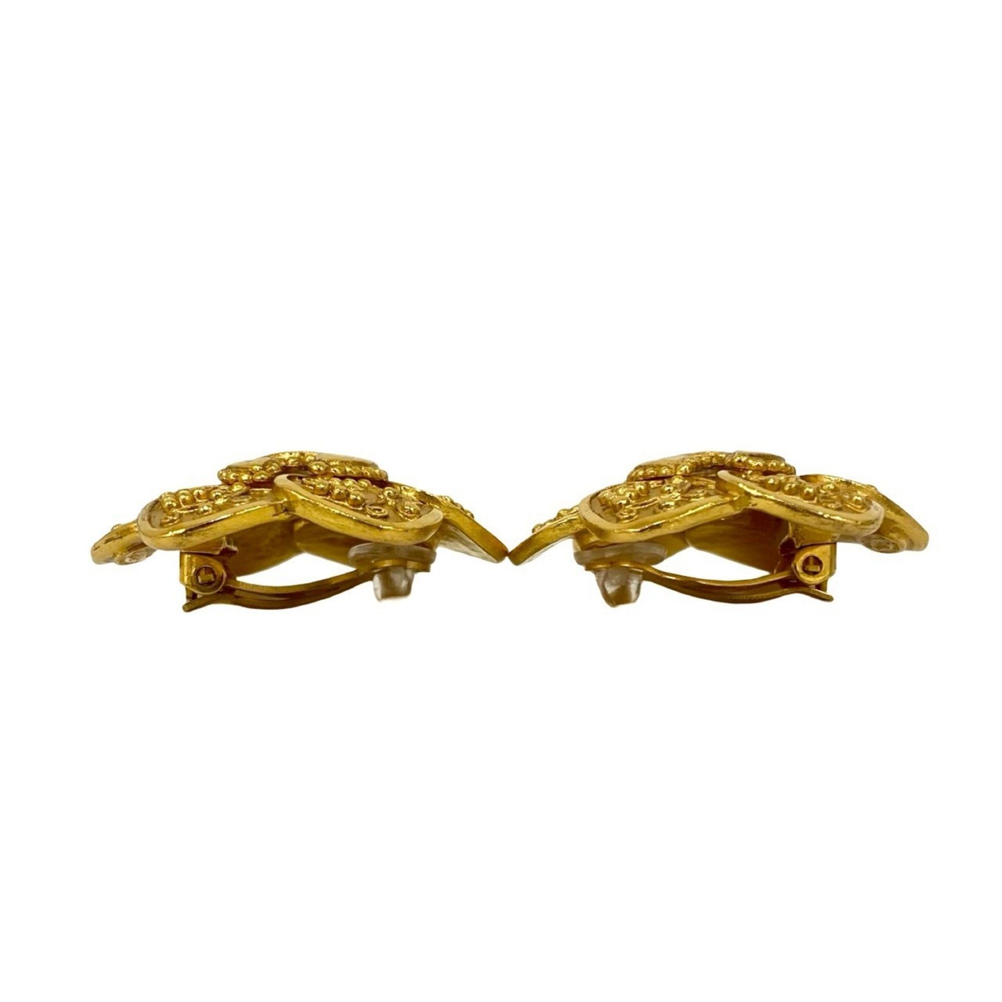 Chanel CHANEL Vintage Coco Mark Motif Earrings and Ear Cuffs, Gold, 10552 Size ONE SIZE - 3 Thumbnail