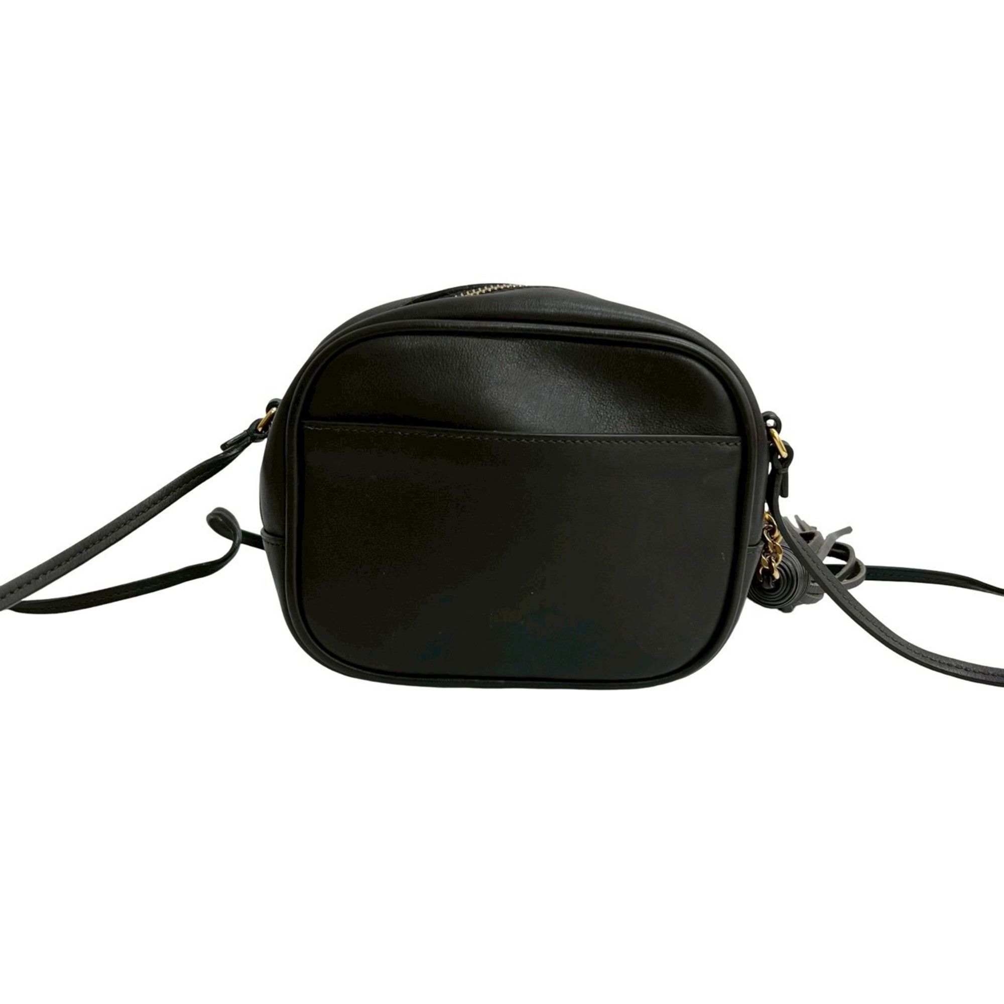 Yves Saint Laurent Yves Saint Laurent SAINT LAURENT PARIS YSL Logo Tassel Leather Mini Shoulder Bag/Pochette in Brown (14276) Size ONE SIZE - 3 Thumbnail
