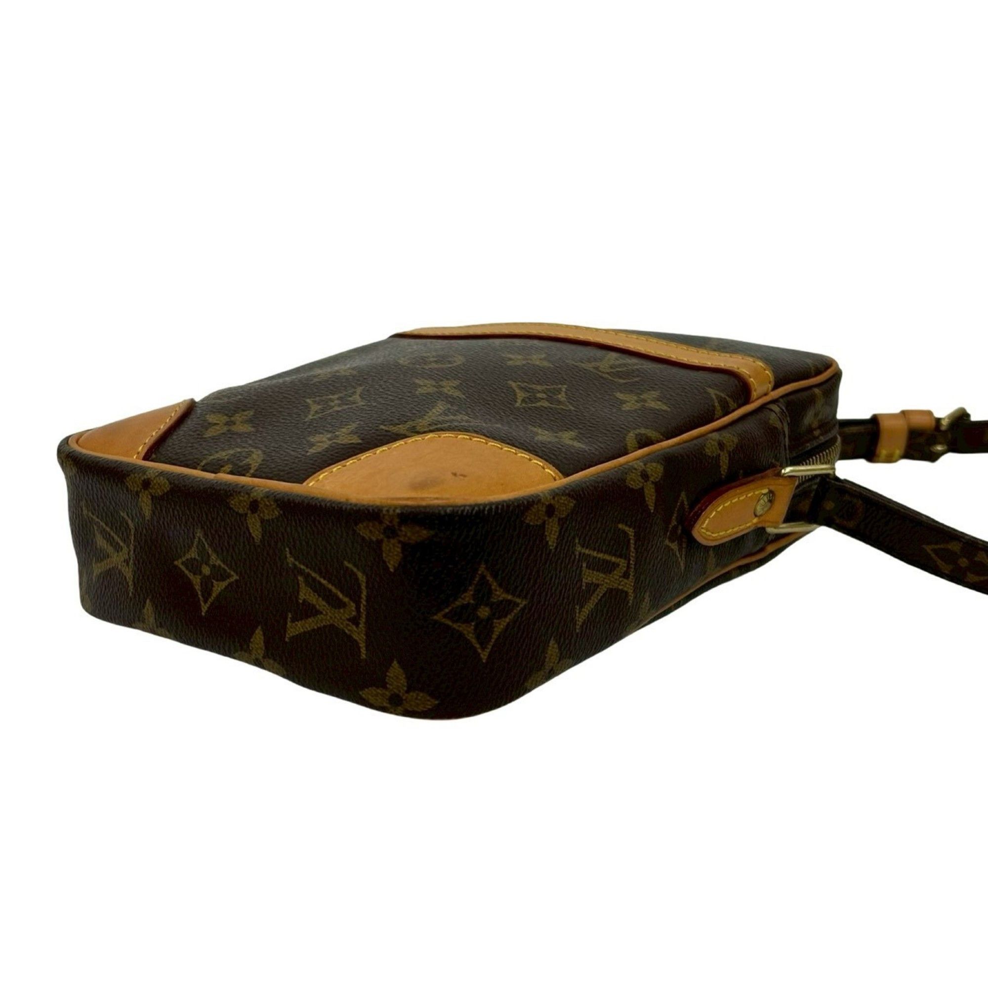 Louis Vuitton LOUIS VUITTON Danube Monogram Leather Mini Shoulder Bag/Pochette/Sacoche Brown 22685 Size ONE SIZE - 8 Thumbnail