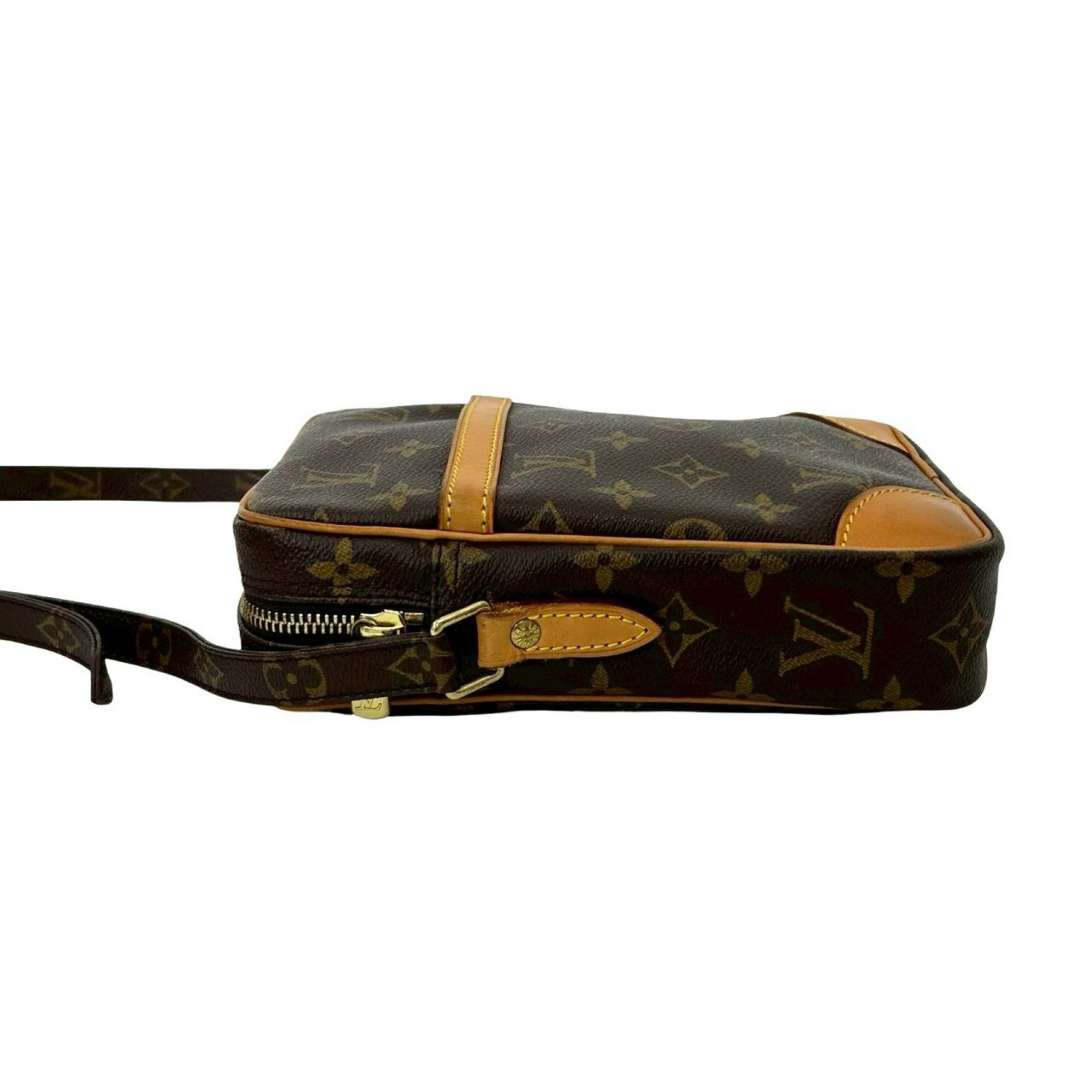 Louis Vuitton LOUIS VUITTON Danube Monogram Leather Mini Shoulder Bag/Pochette/Sacoche Brown 22685 Size ONE SIZE - 5 Thumbnail