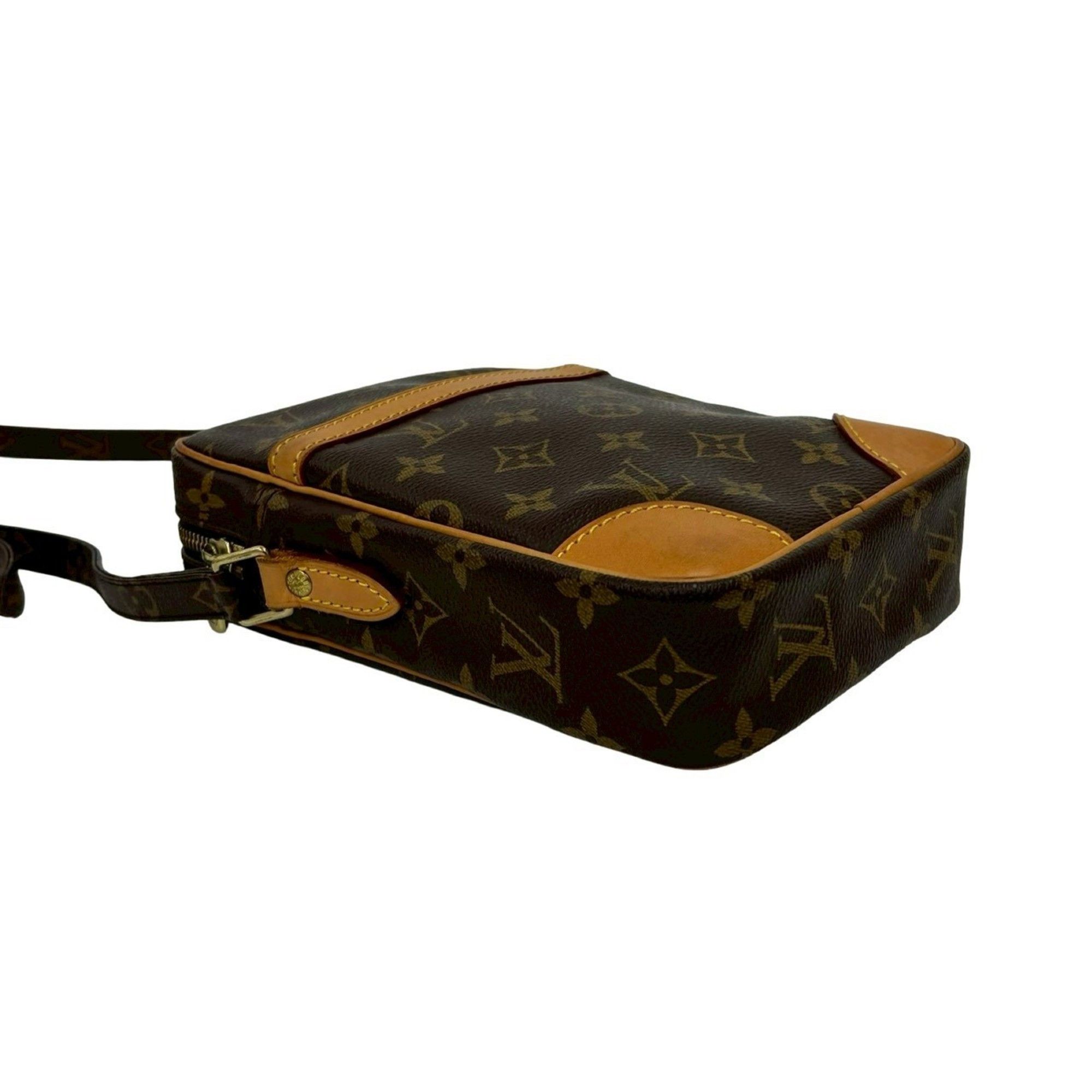 Louis Vuitton LOUIS VUITTON Danube Monogram Leather Mini Shoulder Bag/Pochette/Sacoche Brown 22685 Size ONE SIZE - 7 Thumbnail