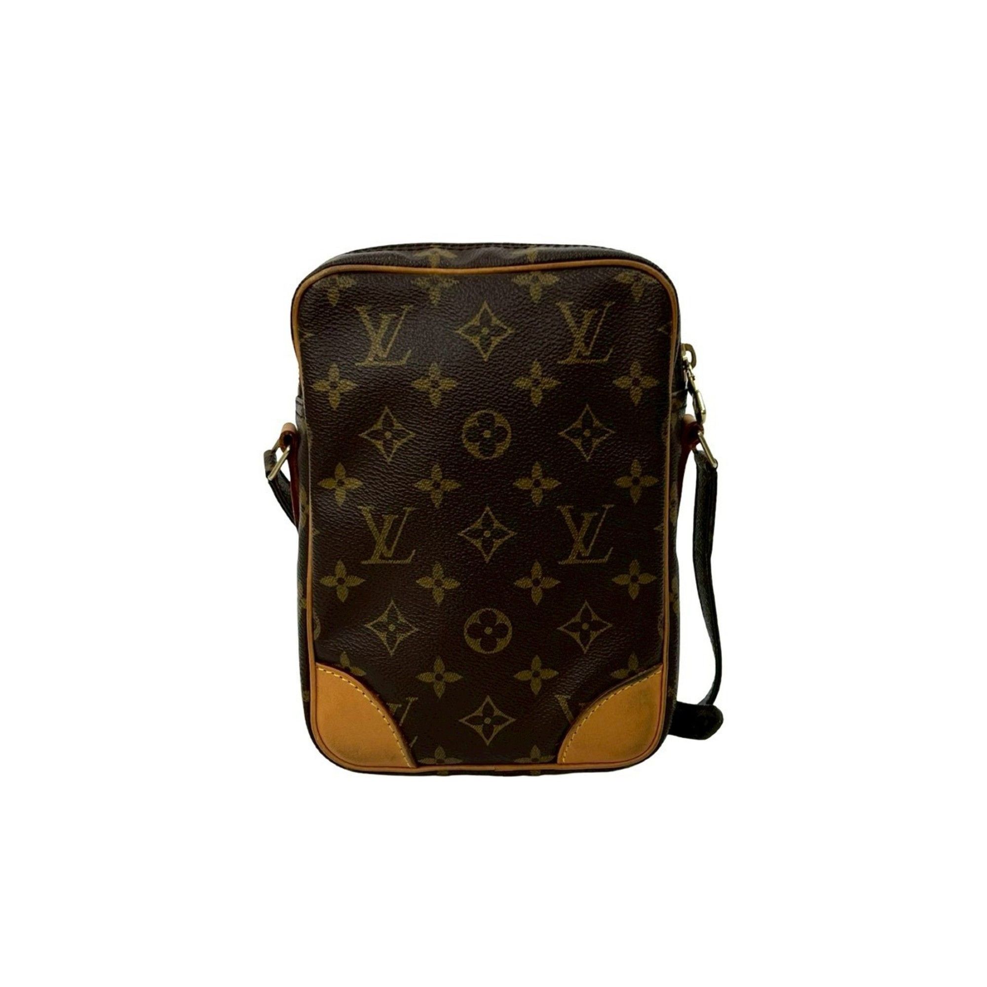 Louis Vuitton LOUIS VUITTON Danube Monogram Leather Mini Shoulder Bag/Pochette/Sacoche Brown 22685 Size ONE SIZE - 3 Thumbnail