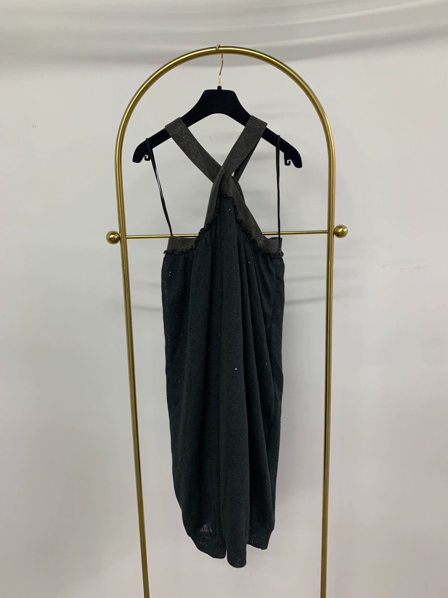 Brunello Cucinelli Brunello Cucinelli Black Halter Dress - dmc Size US M / EU 48-50 / 2 - 3 Thumbnail