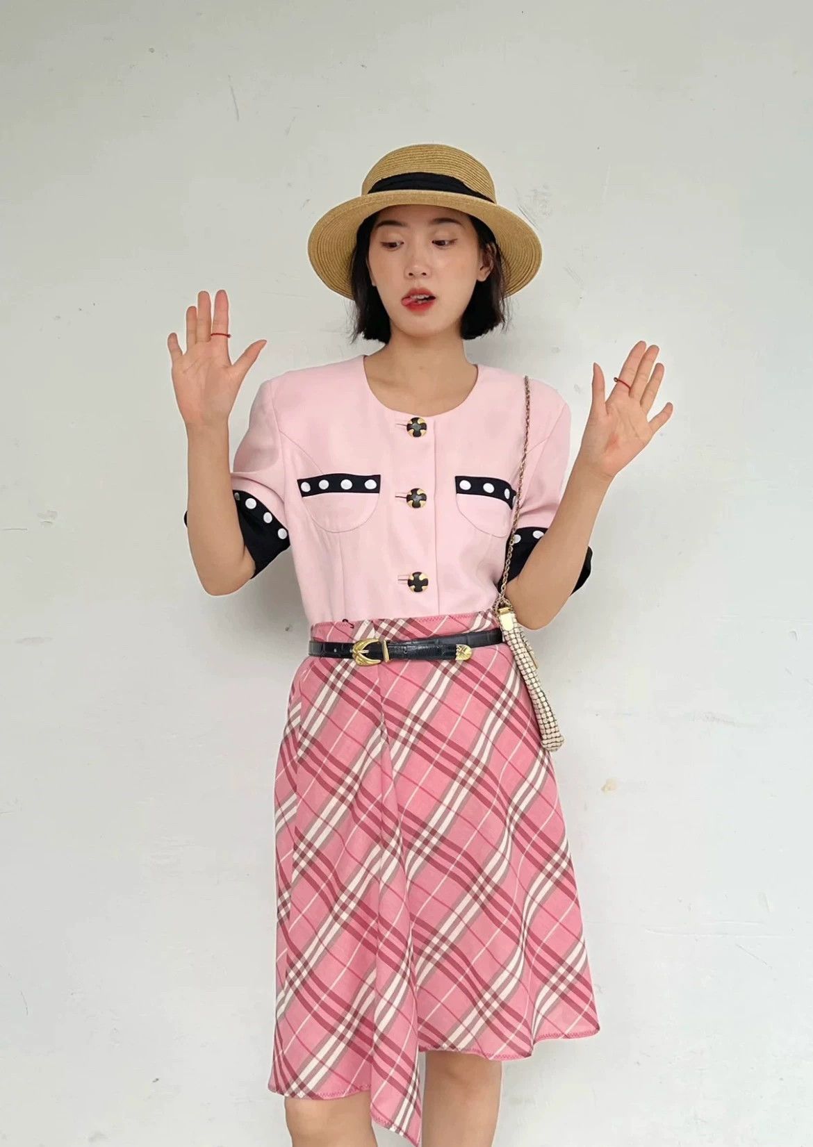 Burberry Burberry Pink Irregular Wool Skirt - dmc Size US 38 / EU 54 - 4 Thumbnail