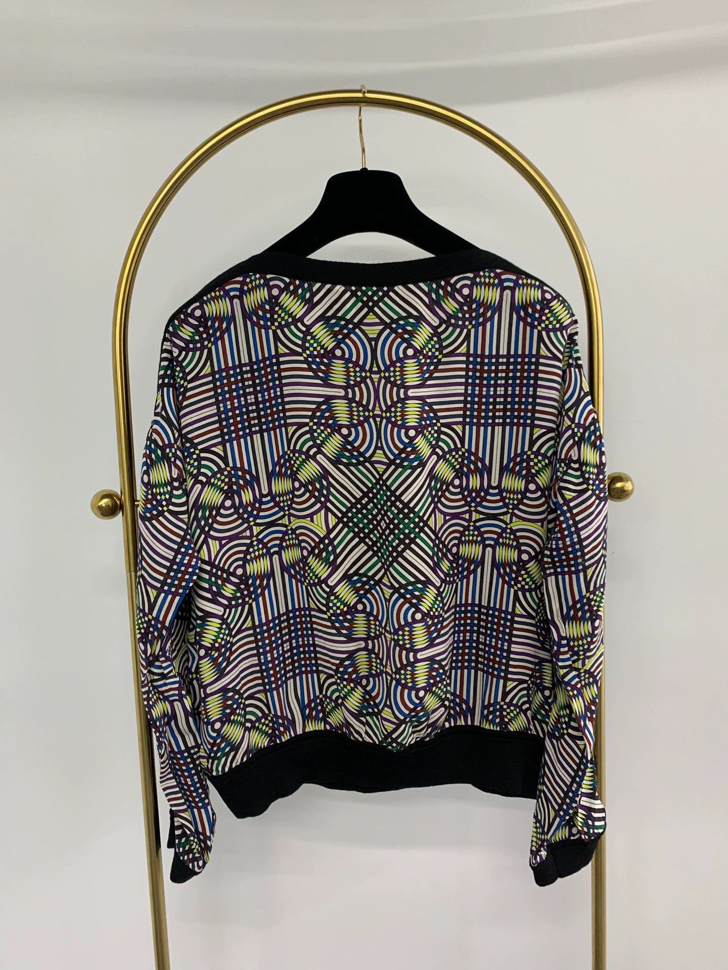 Hermes Hermes White Silk Printed Top - dmc Size US M / EU 48-50 / 2 - 3 Thumbnail