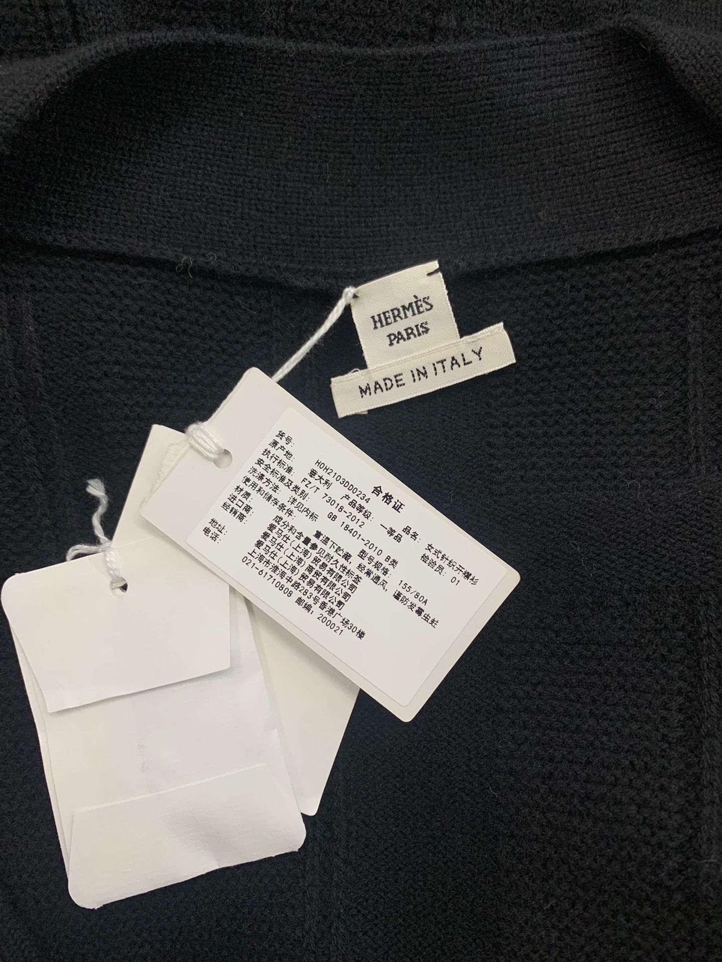 Hermes Hermes Black Wool Long Cardigan - dmc Size US S / EU 44-46 / 1 - 4 Thumbnail