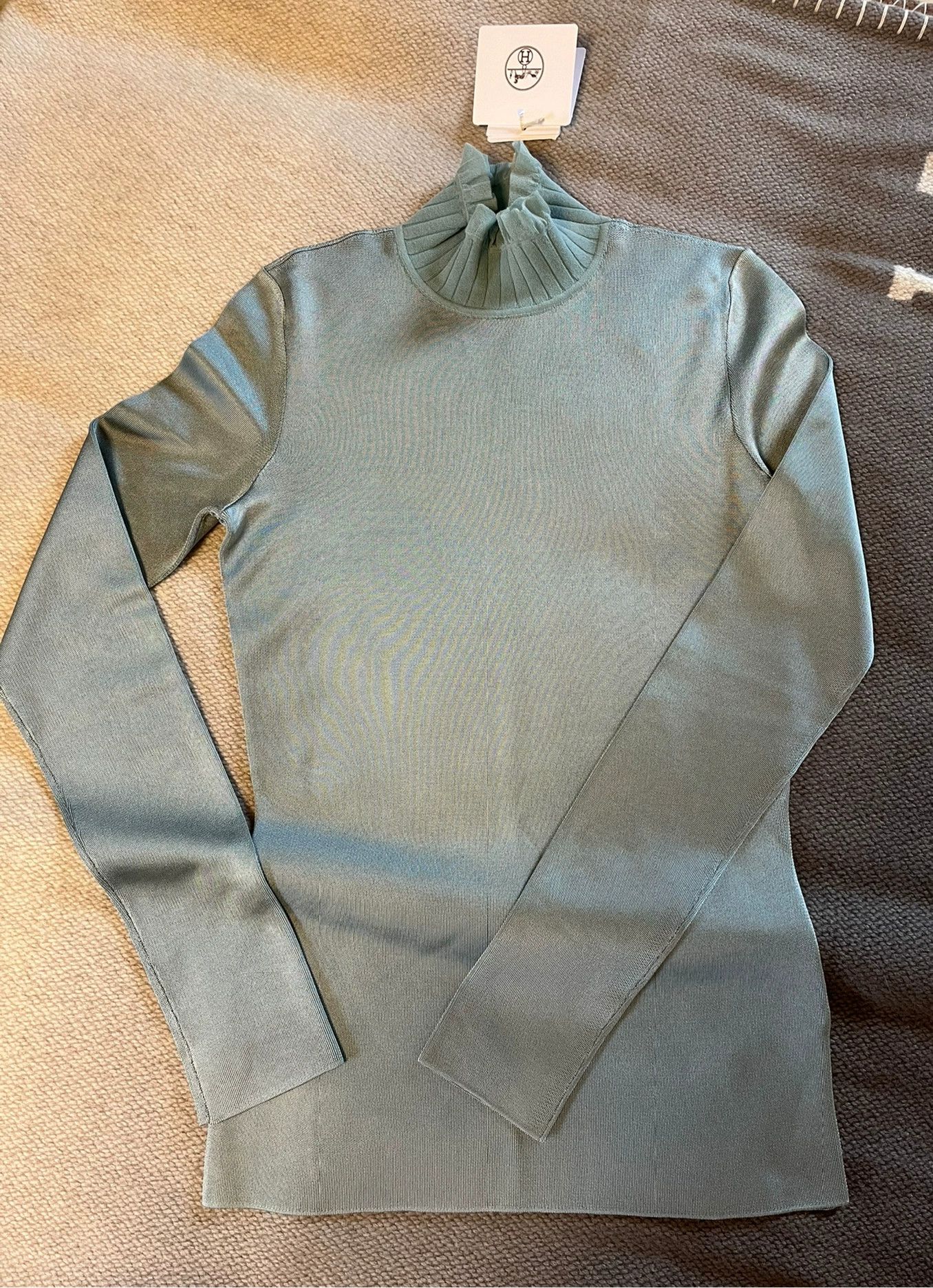 Hermes Hermes 2022 Silk Ruffled Turtleneck Top - dmc Size US XS / EU 42 / 0 - 3 Thumbnail