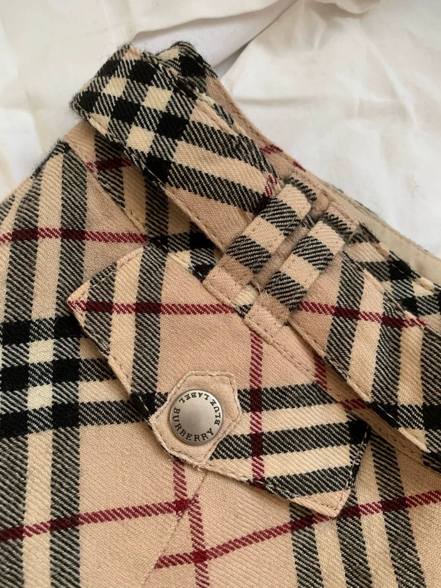 Burberry Burberry Check Belted Wool Skirt - dmc Size US 30 / EU 46 - 2 Thumbnail