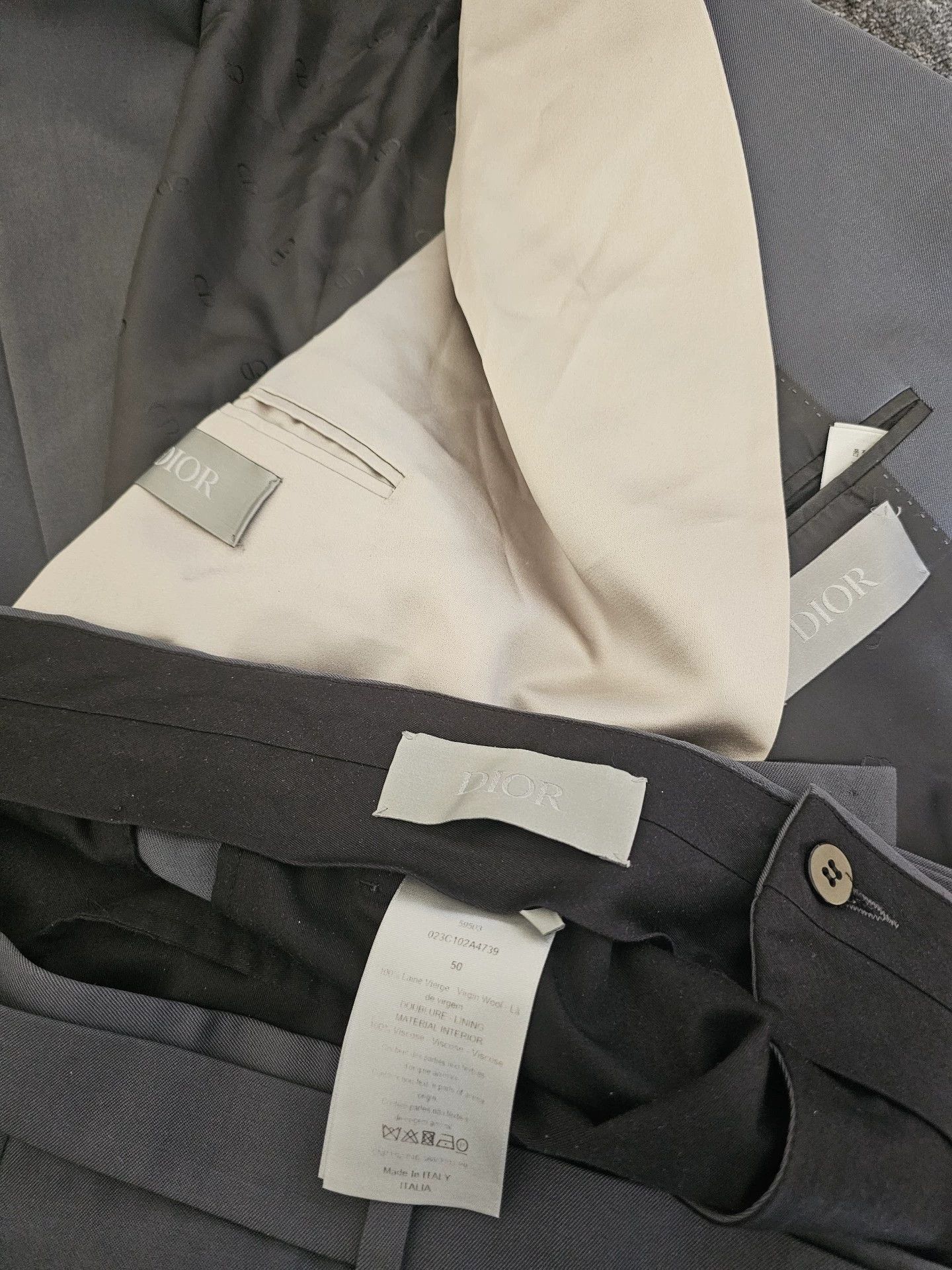 Dior Dior Men's Runway Gray Suit Set - dmc Size US L / EU 52-54 / 3 - 9 Thumbnail