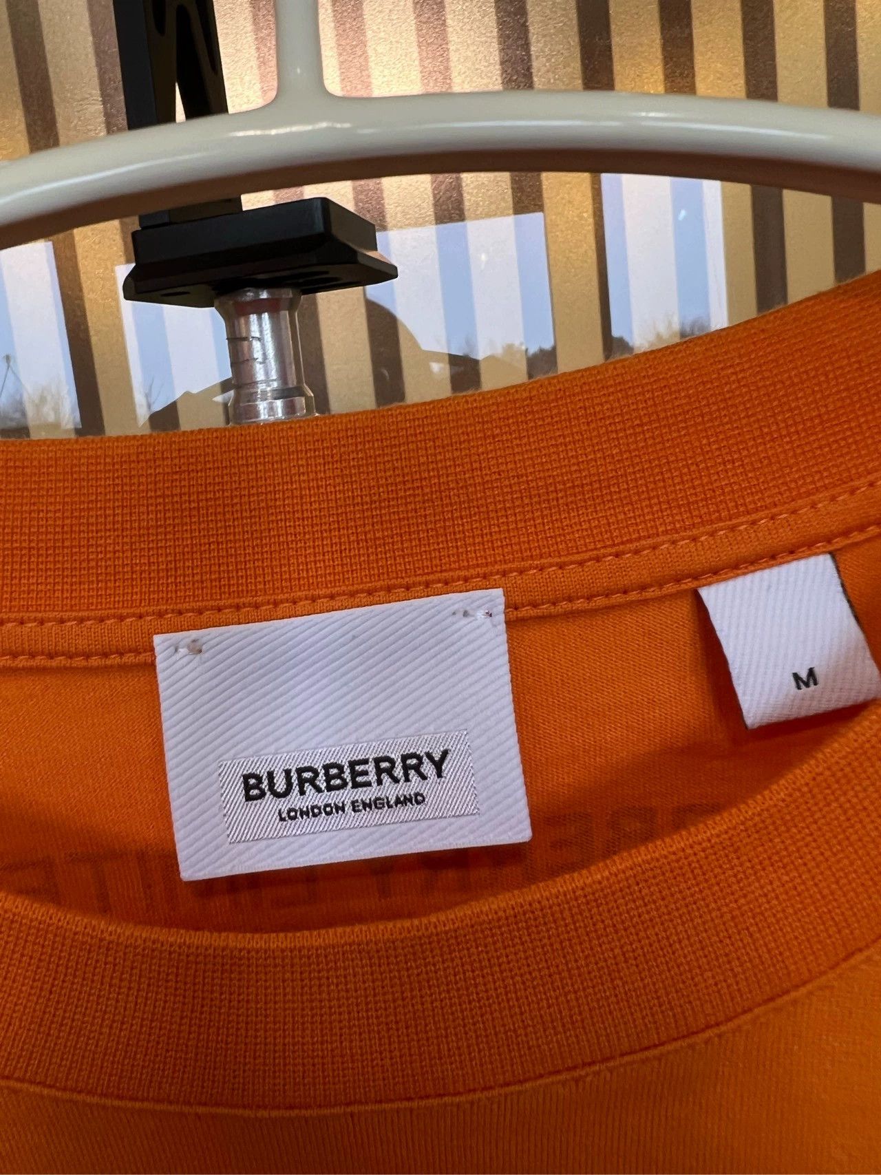 Burberry Burberry Orange Short Sleeve T-shirt M - dmc Size US M / EU 48-50 / 2 - 3 Thumbnail