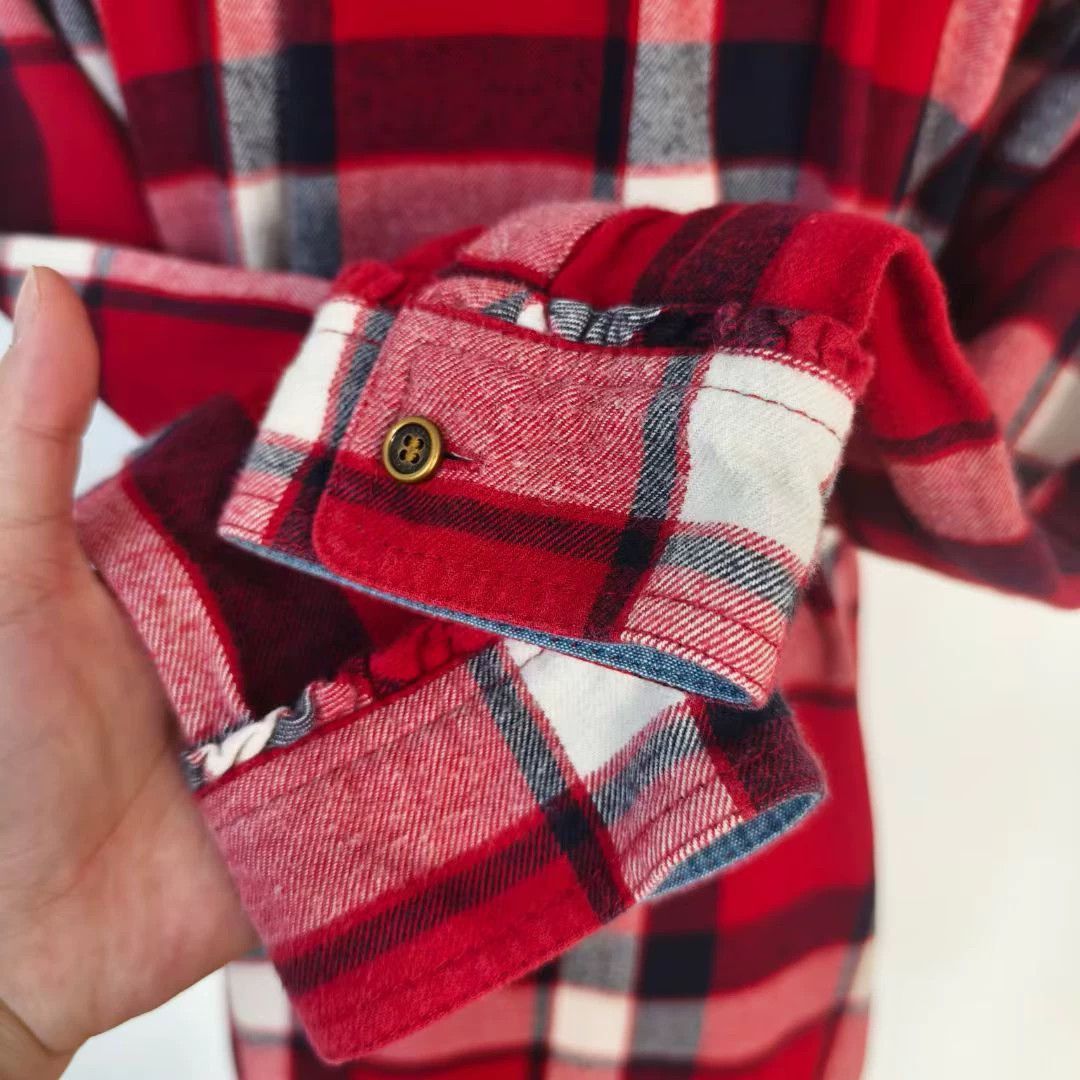 Burberry Vintage Burberry Red Plaid Shirt - dmc Size US XS / EU 42 / 0 - 4 Thumbnail