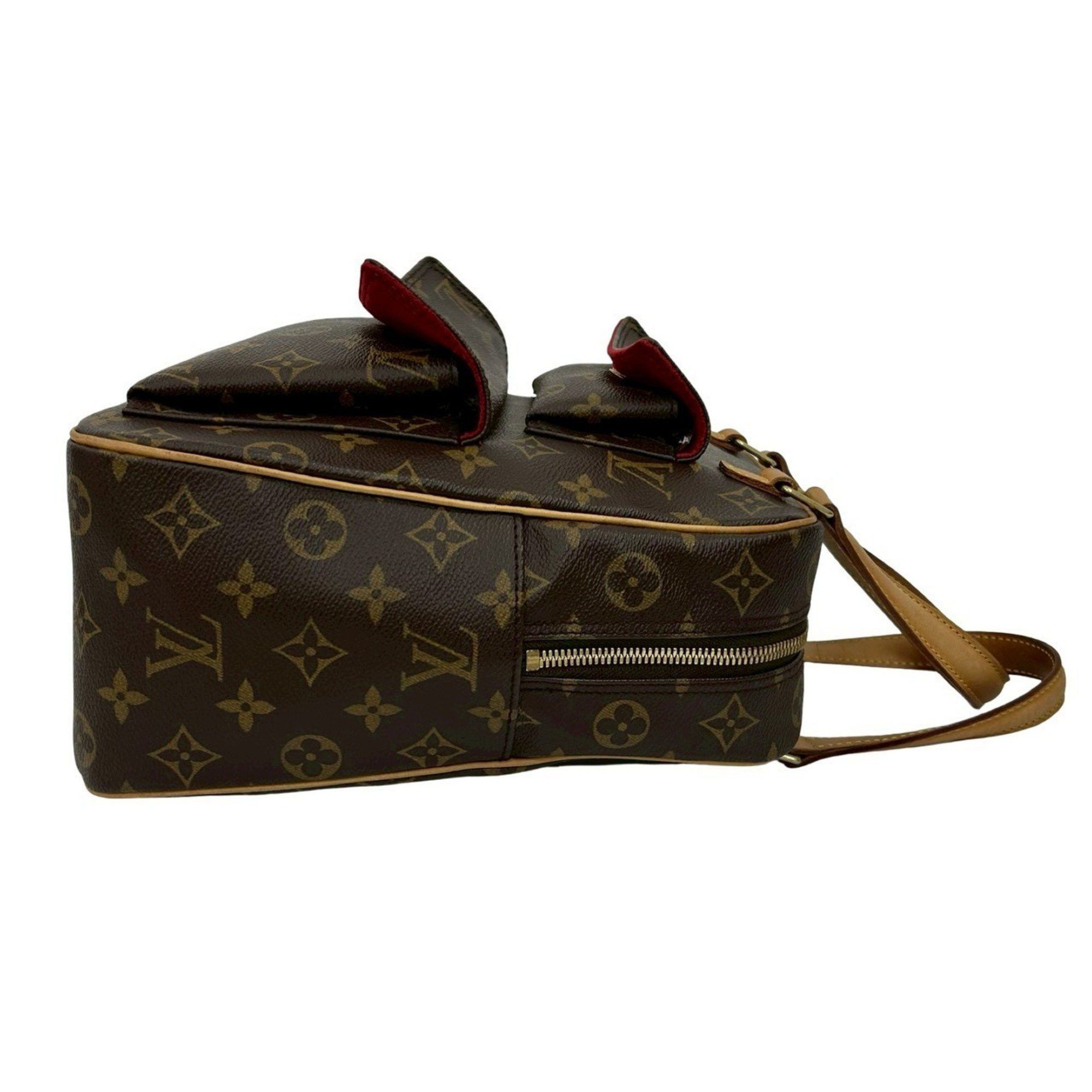 Louis Vuitton LOUIS VUITTON Vintage Excentric Cite Monogram Leather Handbag/Mini Boston Bag, Brown, 48036 Size ONE SIZE - 6 Thumbnail