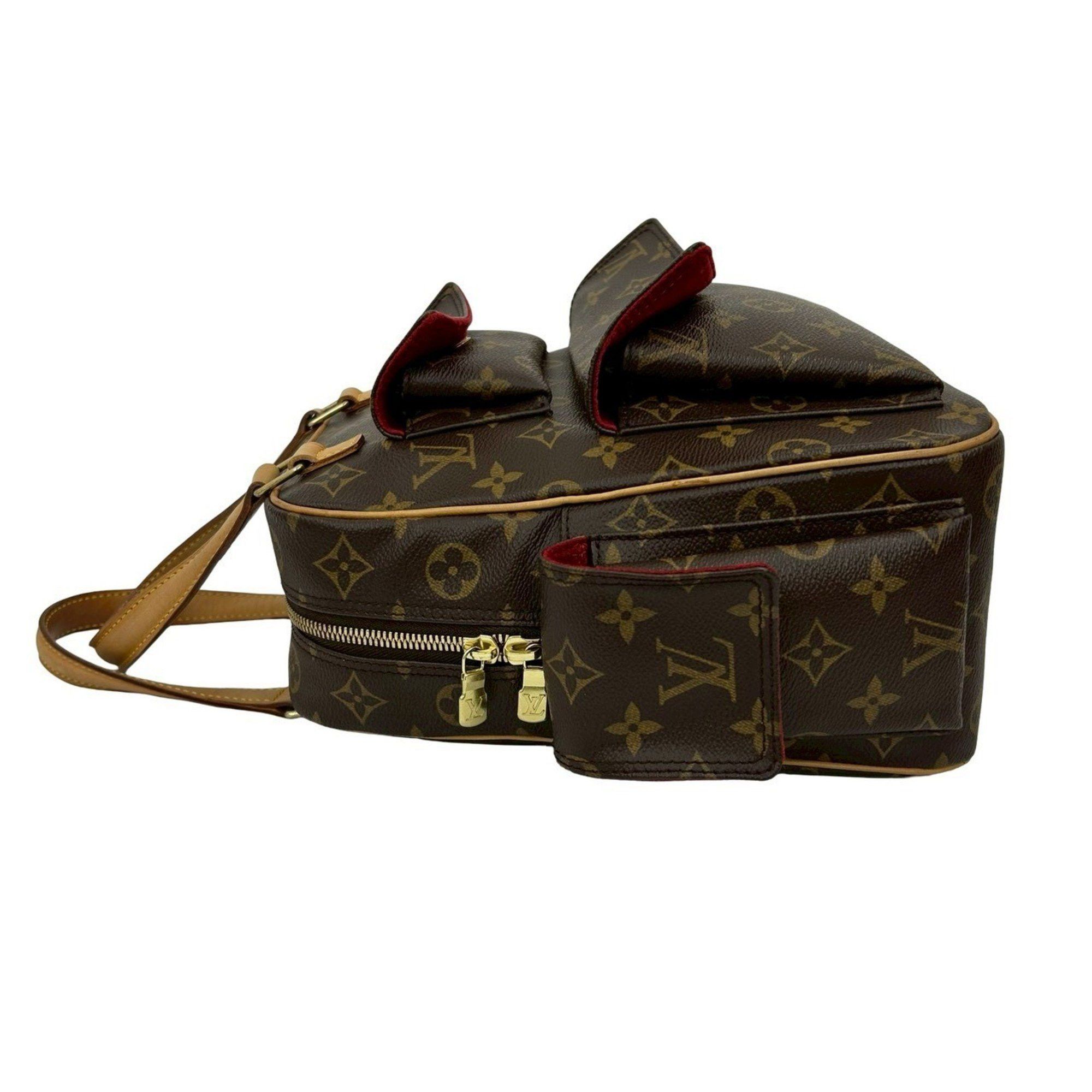 Louis Vuitton LOUIS VUITTON Vintage Excentric Cite Monogram Leather Handbag/Mini Boston Bag, Brown, 48036 Size ONE SIZE - 5 Thumbnail