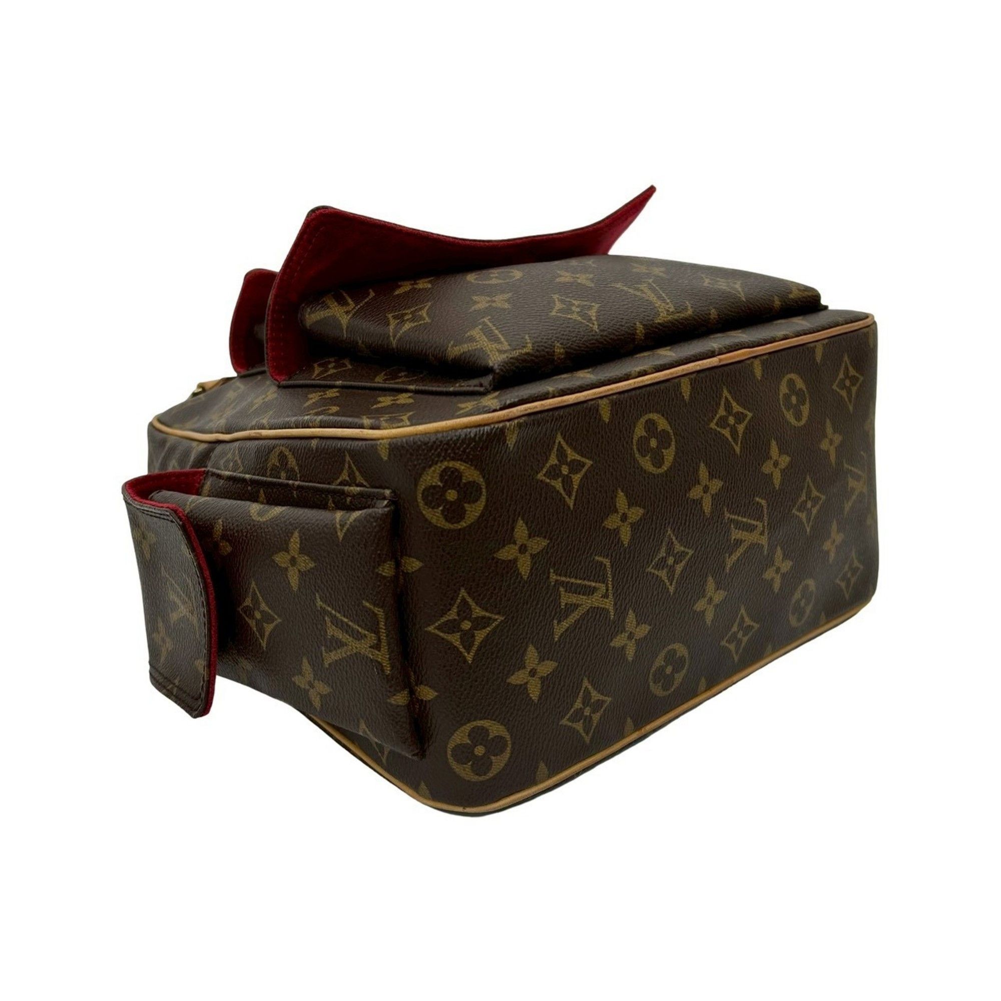 Louis Vuitton LOUIS VUITTON Vintage Excentric Cite Monogram Leather Handbag/Mini Boston Bag, Brown, 48036 Size ONE SIZE - 7 Thumbnail