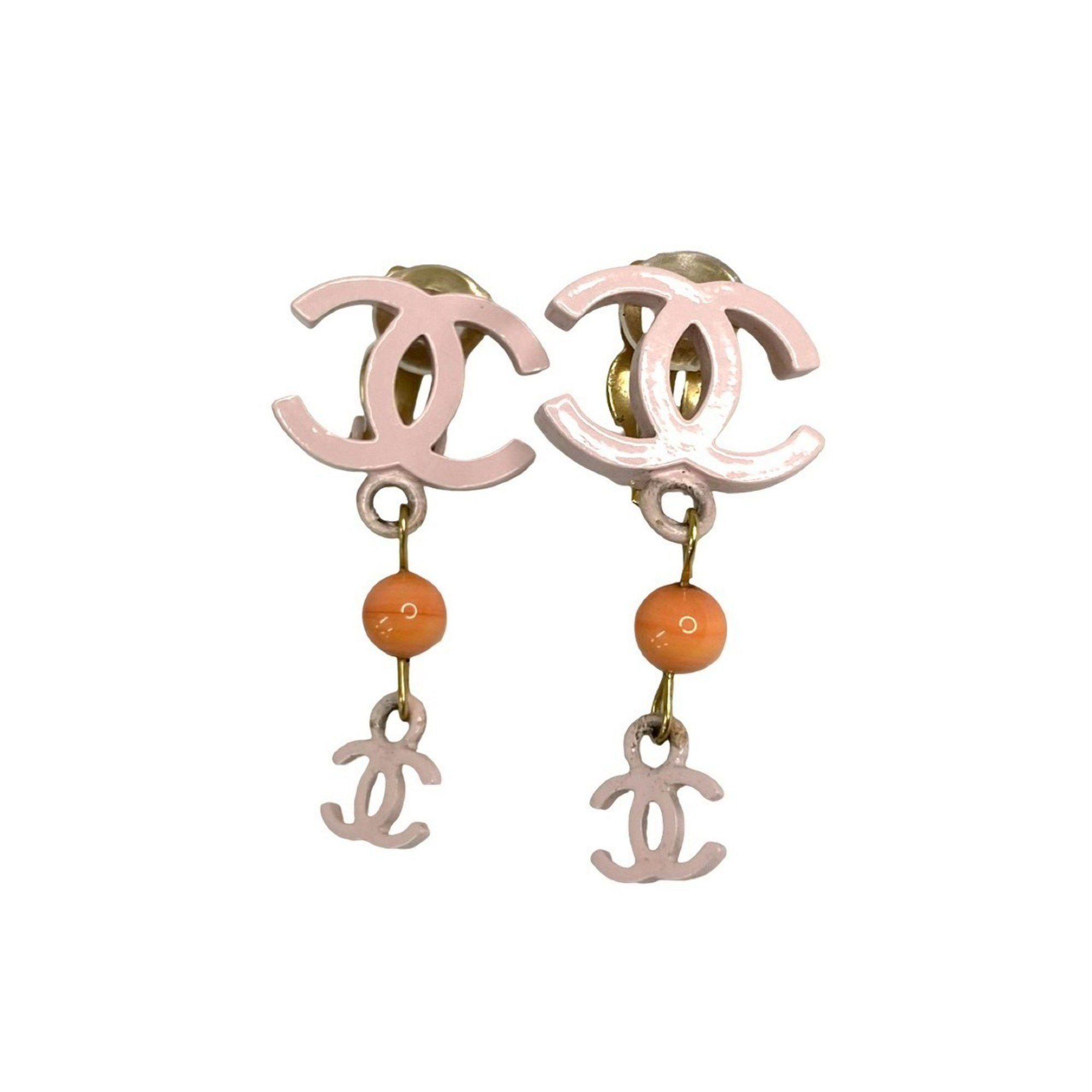 Chanel CHANEL Coco Mark Motif Earrings and Ear Cuffs, Gold Pink, 63051 Size ONE SIZE - 3 Thumbnail