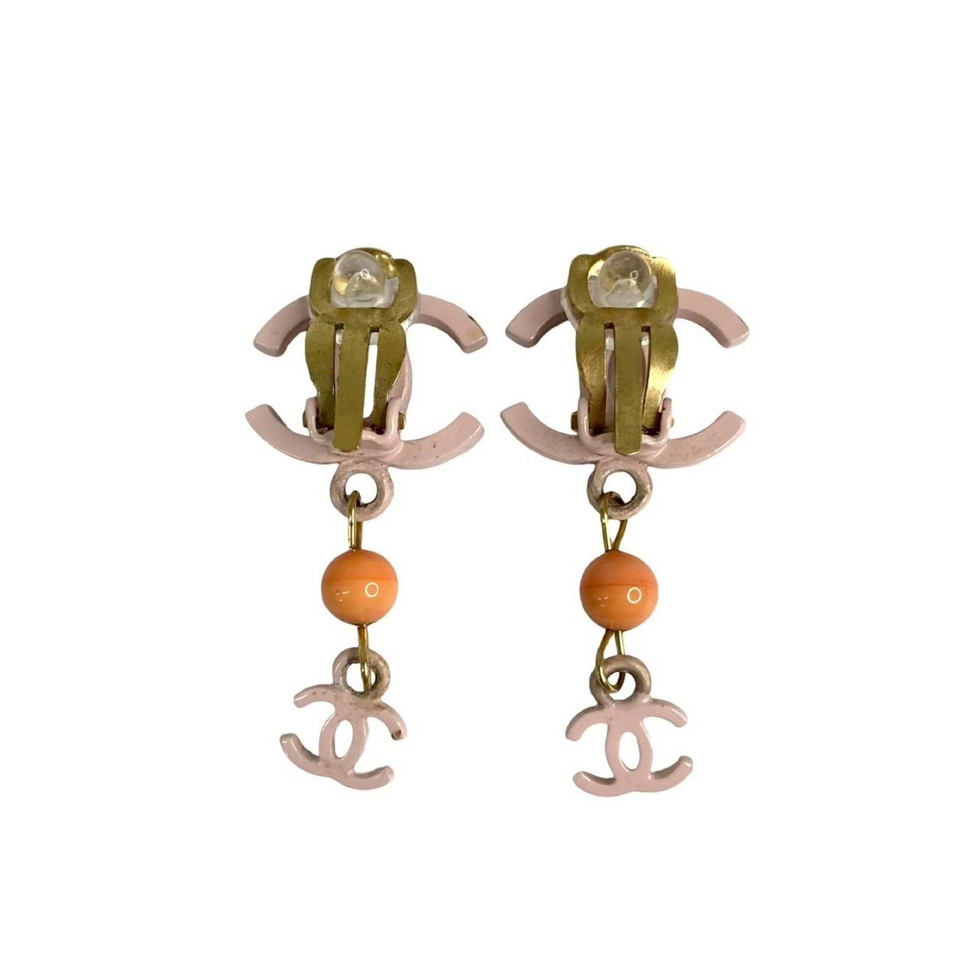 Chanel CHANEL Coco Mark Motif Earrings and Ear Cuffs, Gold Pink, 63051 Size ONE SIZE - 4 Thumbnail
