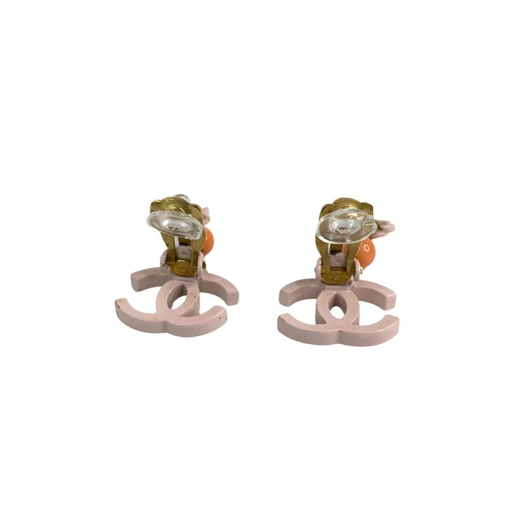 Chanel CHANEL Coco Mark Motif Earrings and Ear Cuffs, Gold Pink, 63051 Size ONE SIZE - 5 Thumbnail