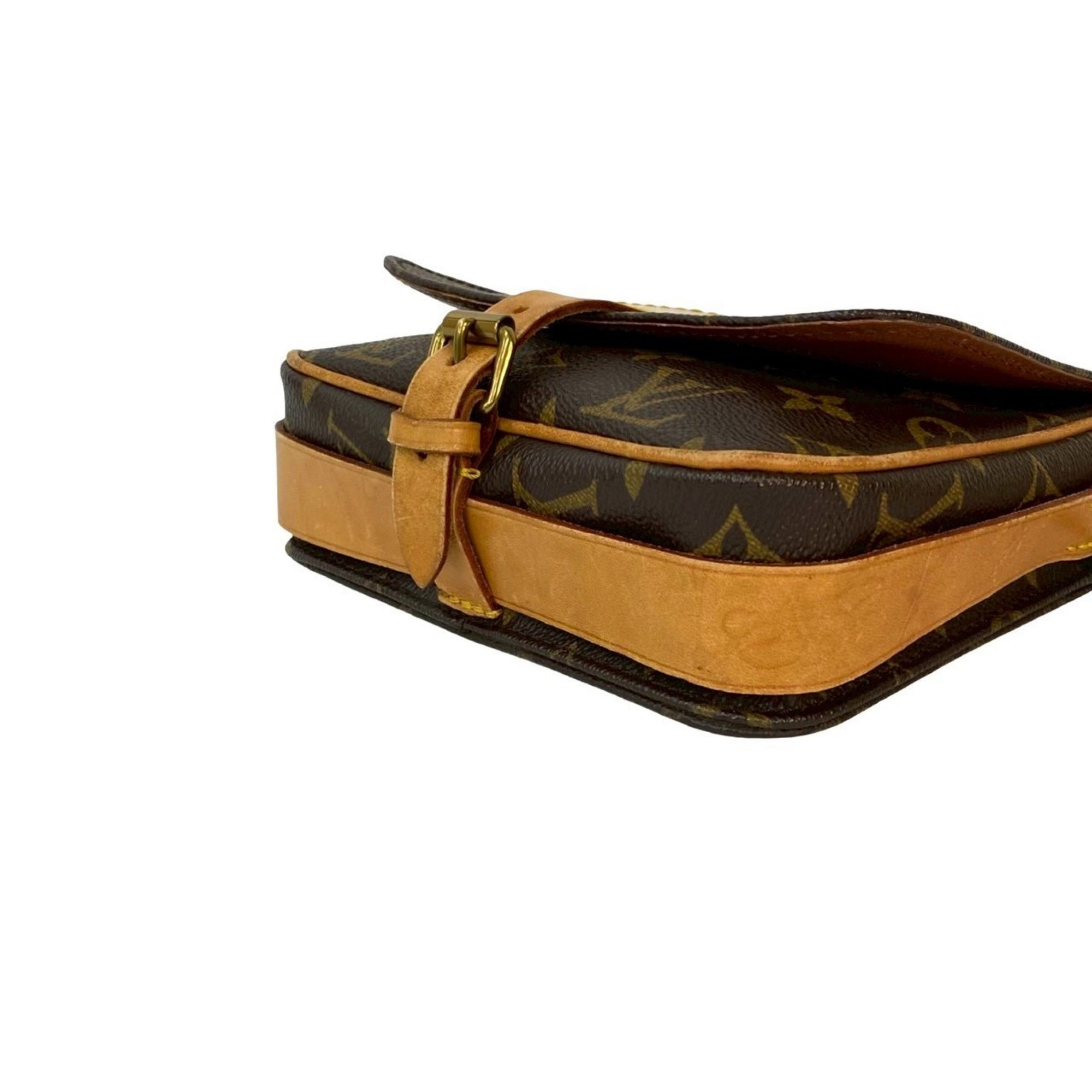 Louis Vuitton LOUIS VUITTON Vintage Catsiere Monogram Leather Shoulder Bag/Pochette Brown 09998 Size ONE SIZE - 8 Thumbnail